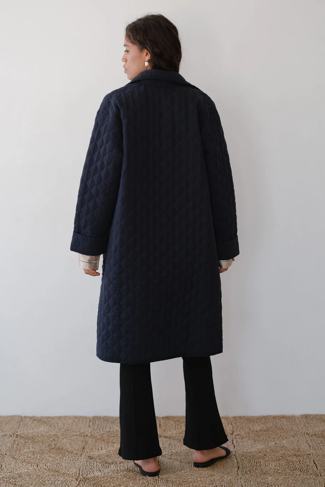 The Quilted Coat sold by DONNI. product image thumbnail 5