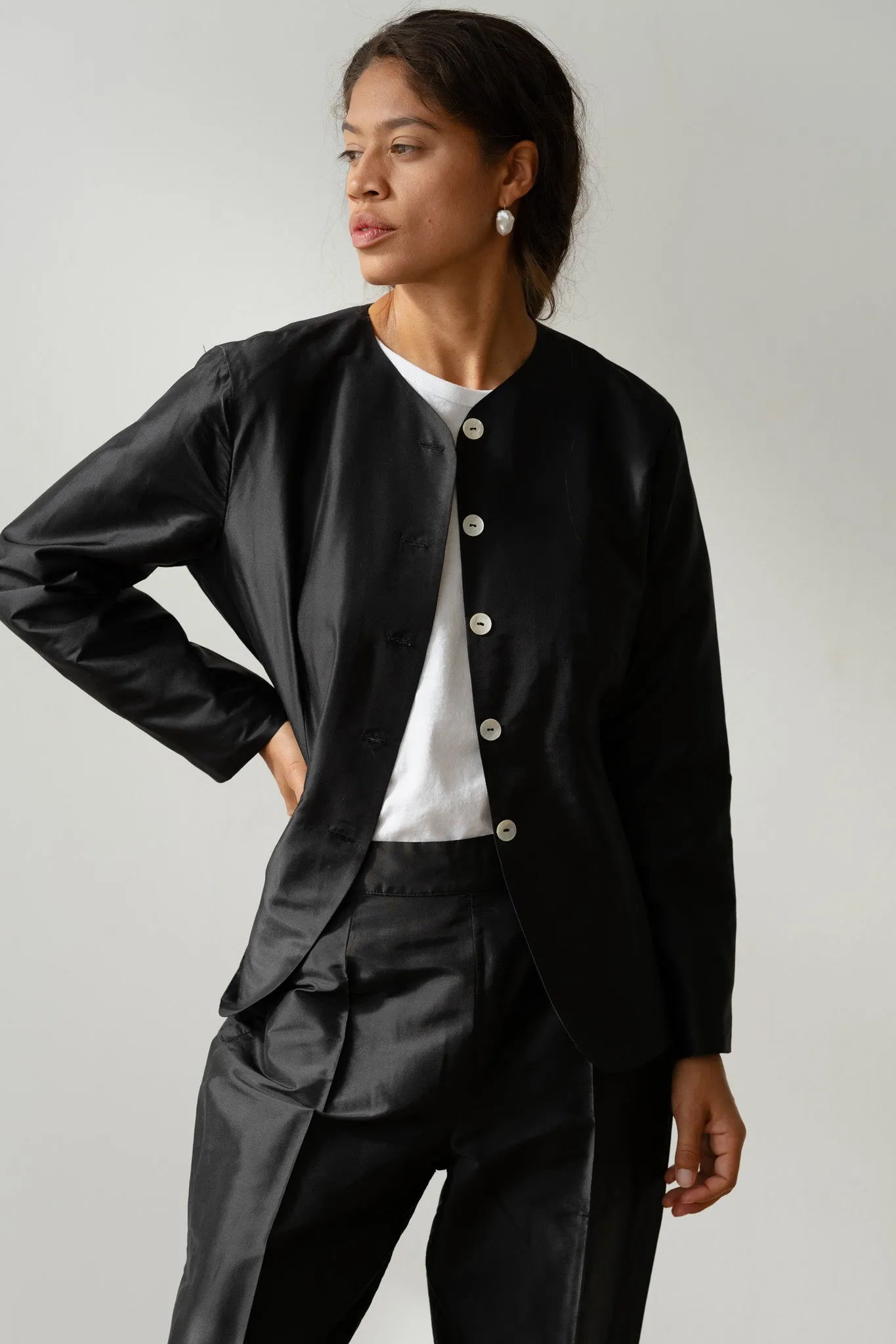 The Taffeta Lady Jacket sold by DONNI. product image thumbnail 3