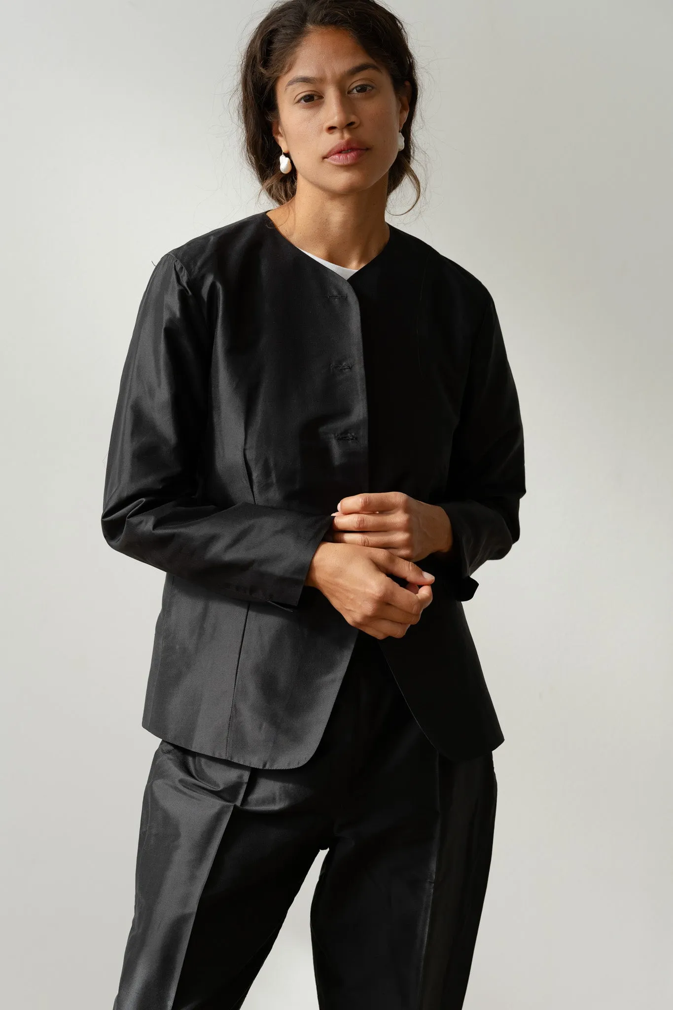 The Taffeta Lady Jacket sold by DONNI. product image thumbnail 4