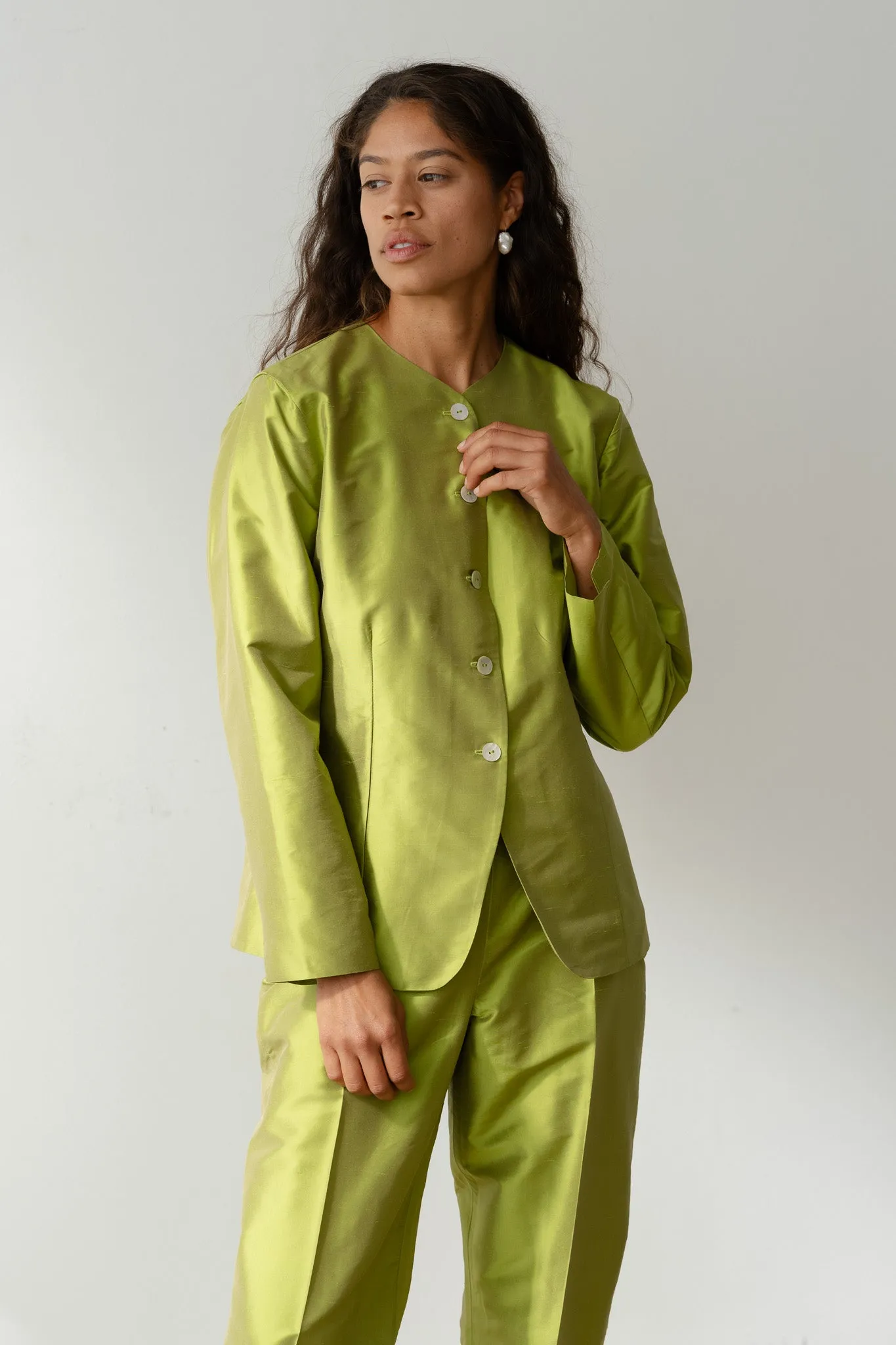 The Taffeta Lady Jacket sold by DONNI. product image thumbnail 3