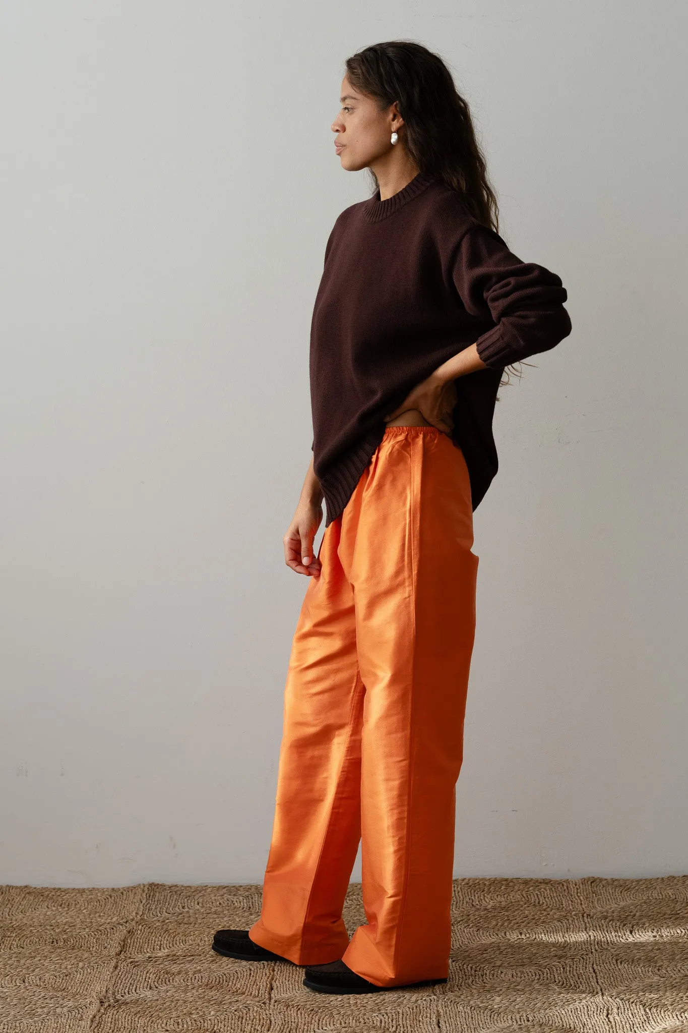 The Taffeta Simple Pant sold by DONNI. product image thumbnail 4