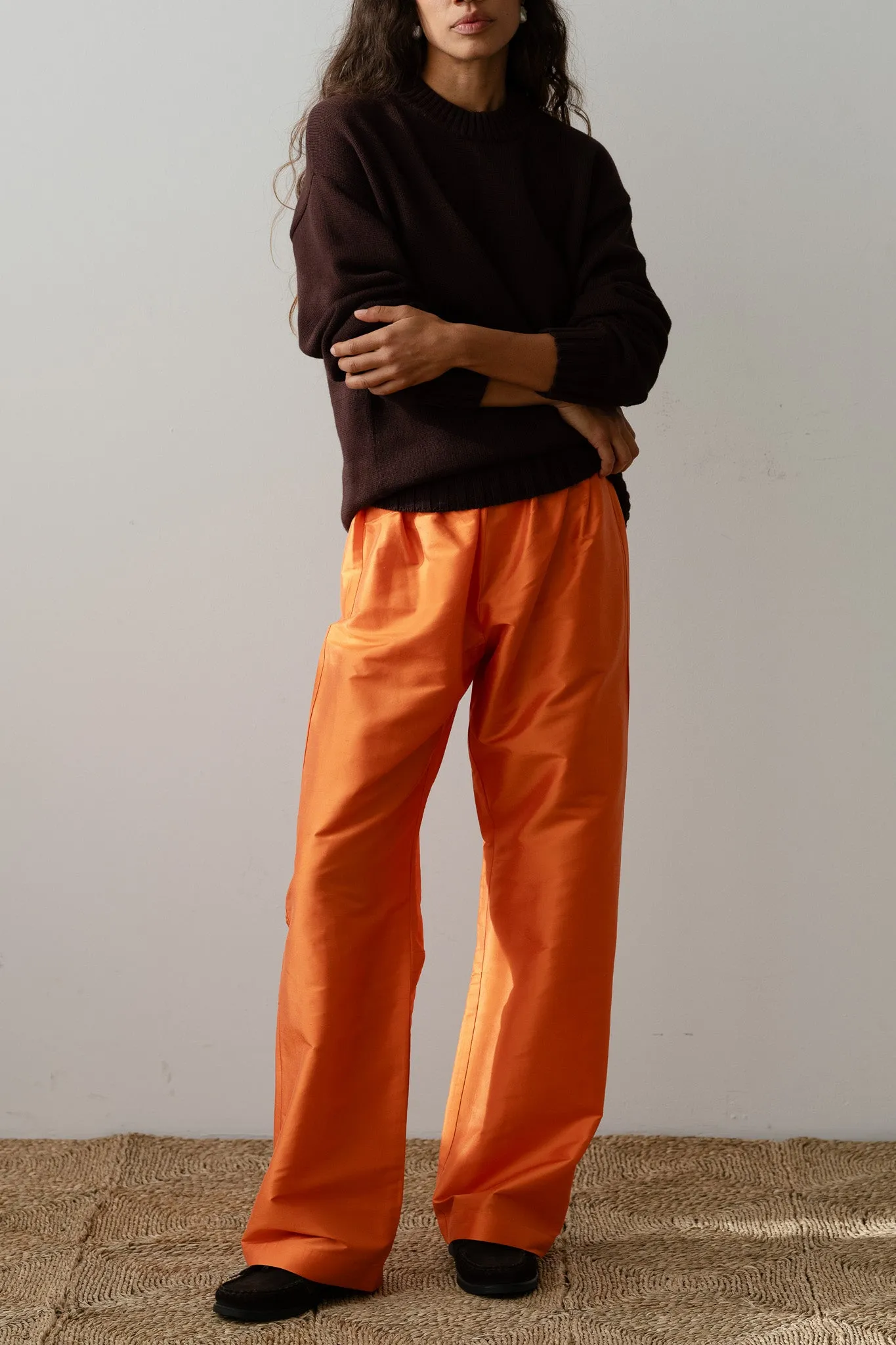The Taffeta Simple Pant sold by DONNI. product image thumbnail 3