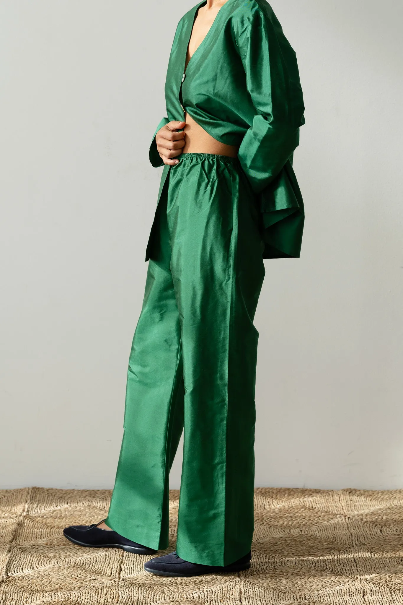 The Taffeta Simple Pant sold by DONNI. product image thumbnail 5