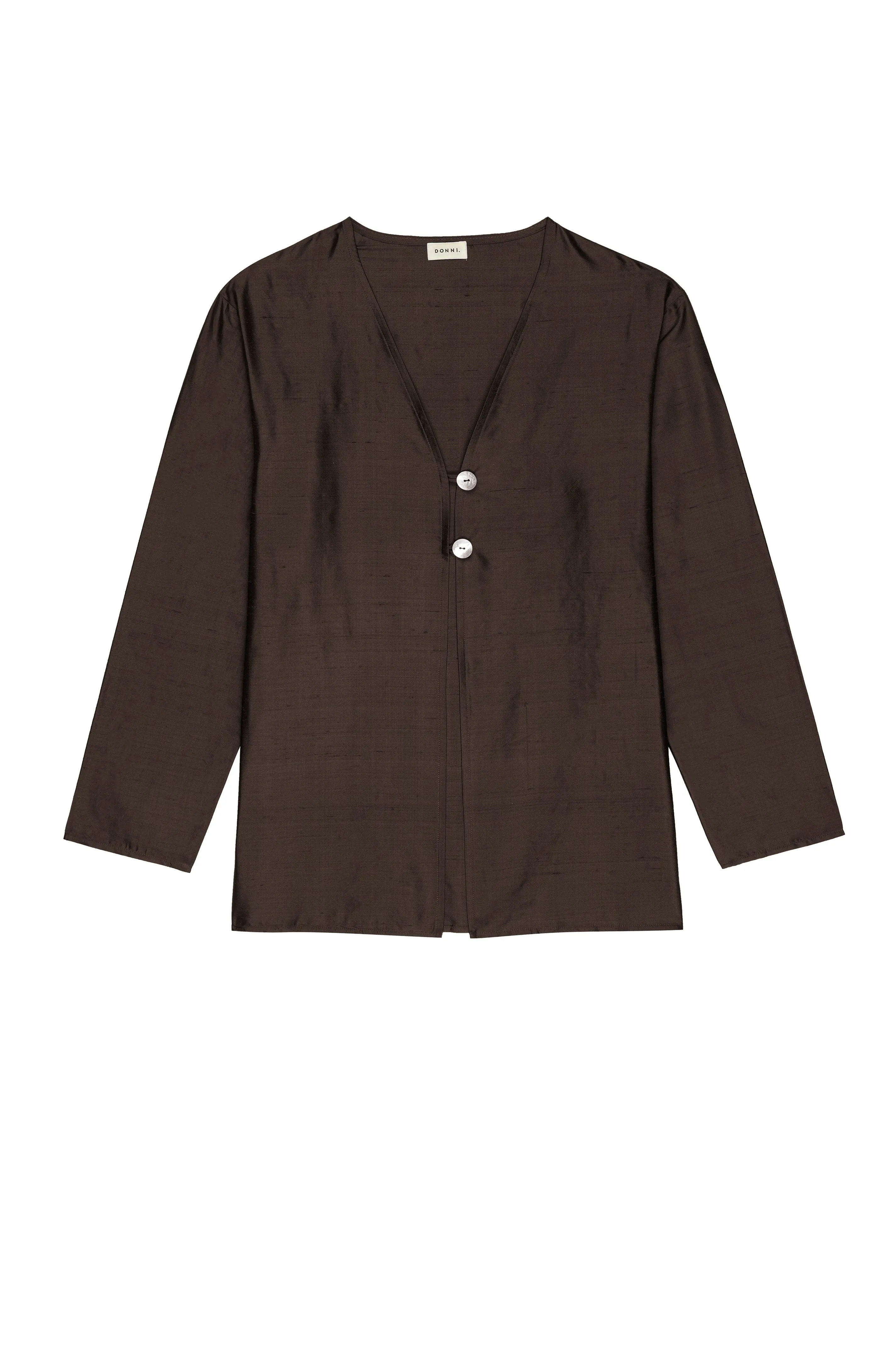 The Taffeta Split Top sold by DONNI. product image thumbnail 2