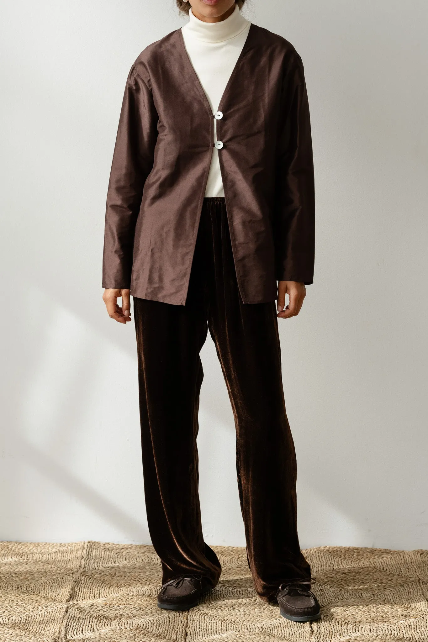 The Velvet Simple Pant sold by DONNI. product image thumbnail 4