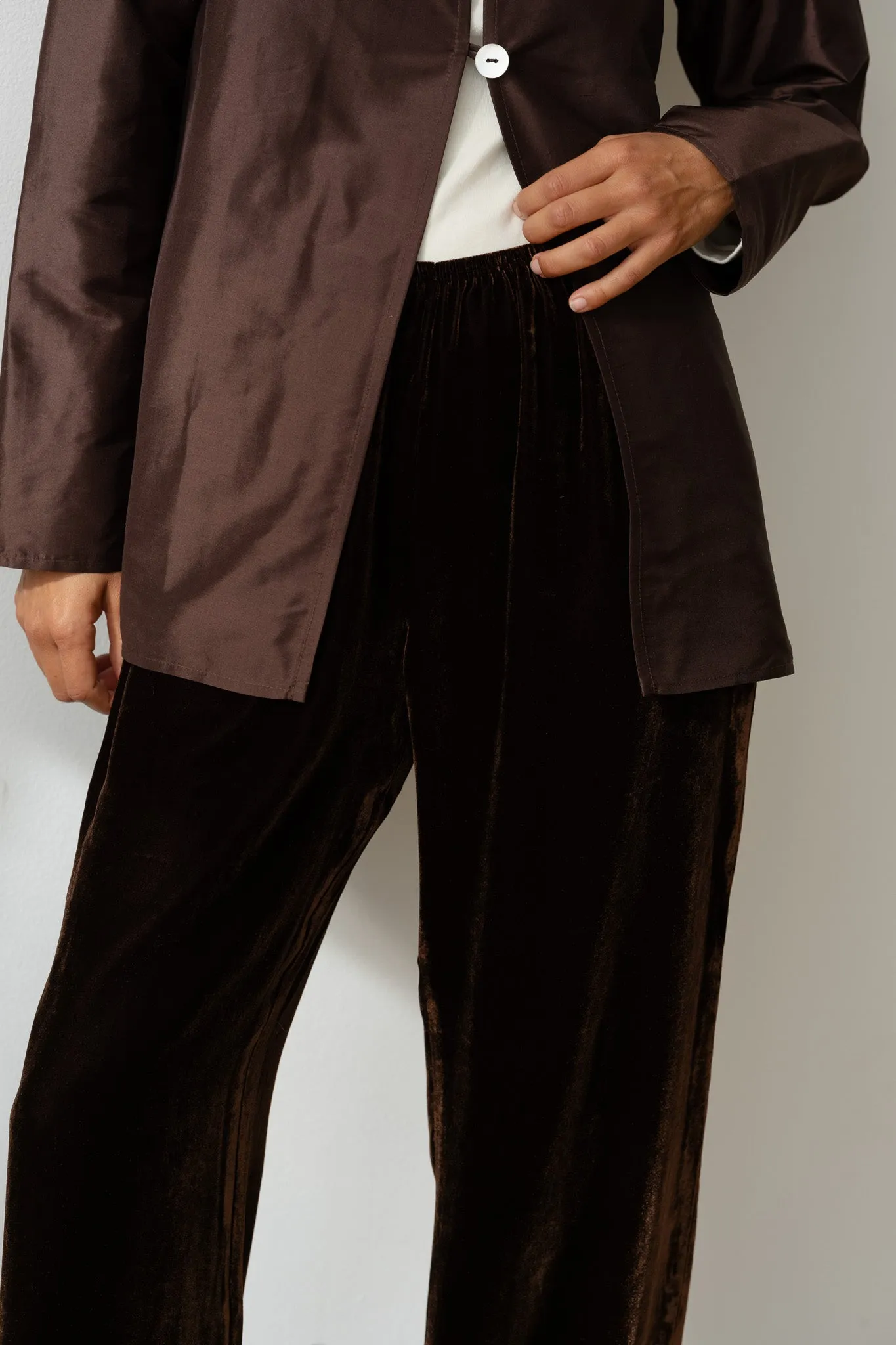 The Velvet Simple Pant sold by DONNI. product image thumbnail 3