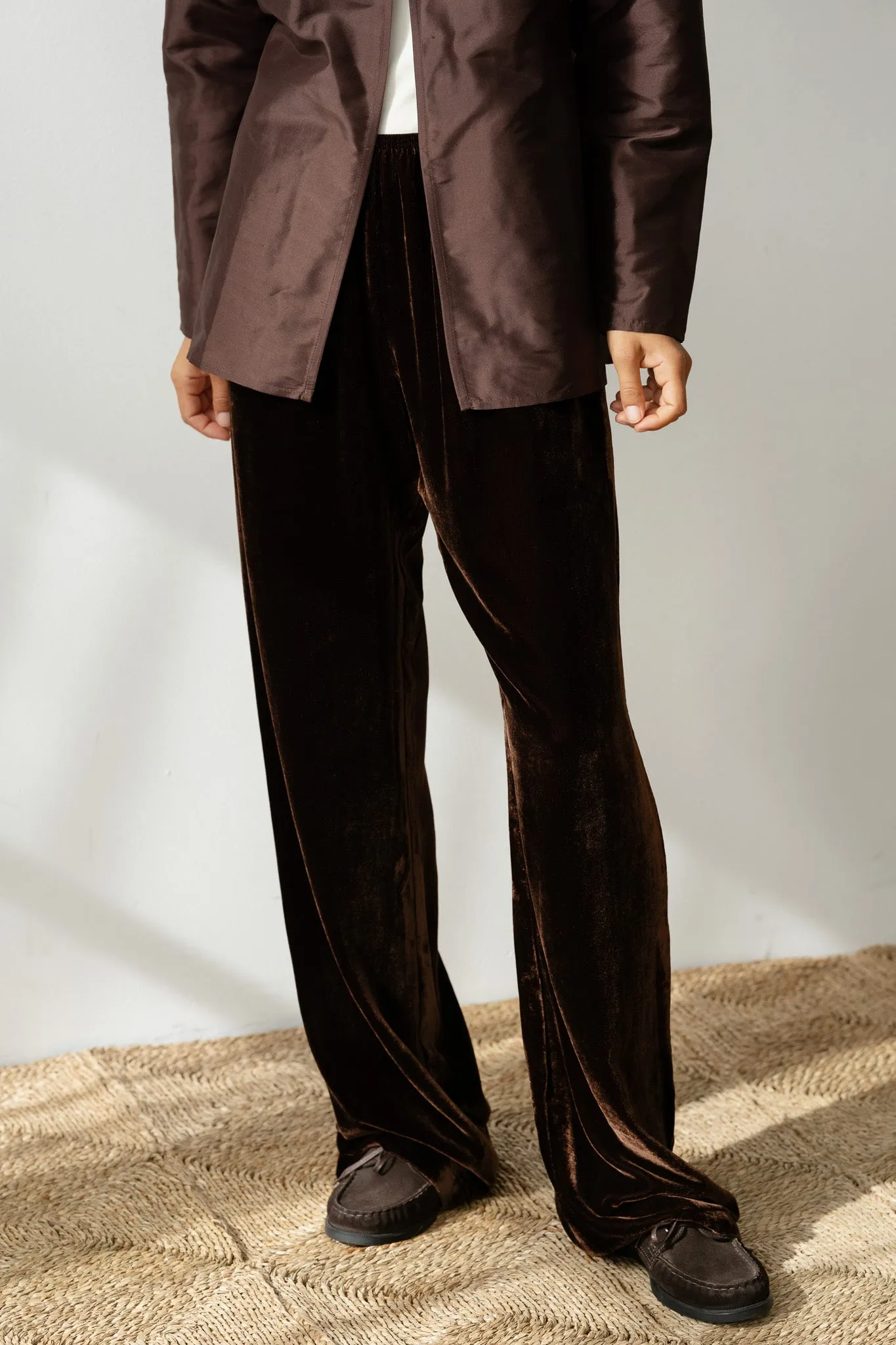 The Velvet Simple Pant sold by DONNI. product image thumbnail 5