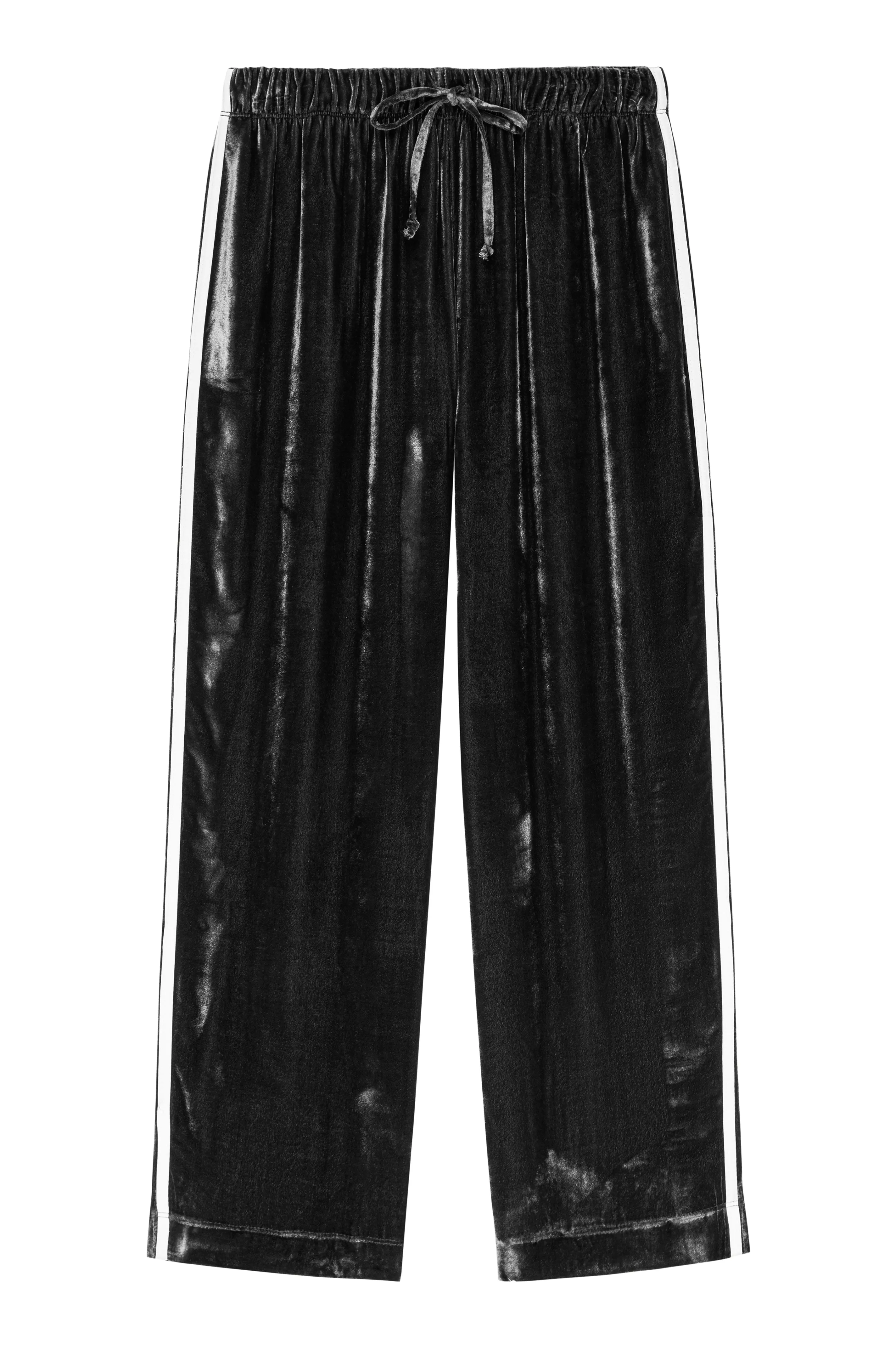 The Velvet Stripe Crop Pant sold by DONNI. product image thumbnail 2