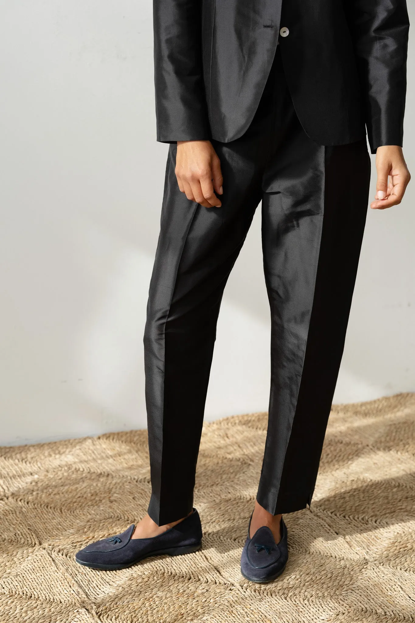 The Taffeta Cigarette Pant sold by DONNI.