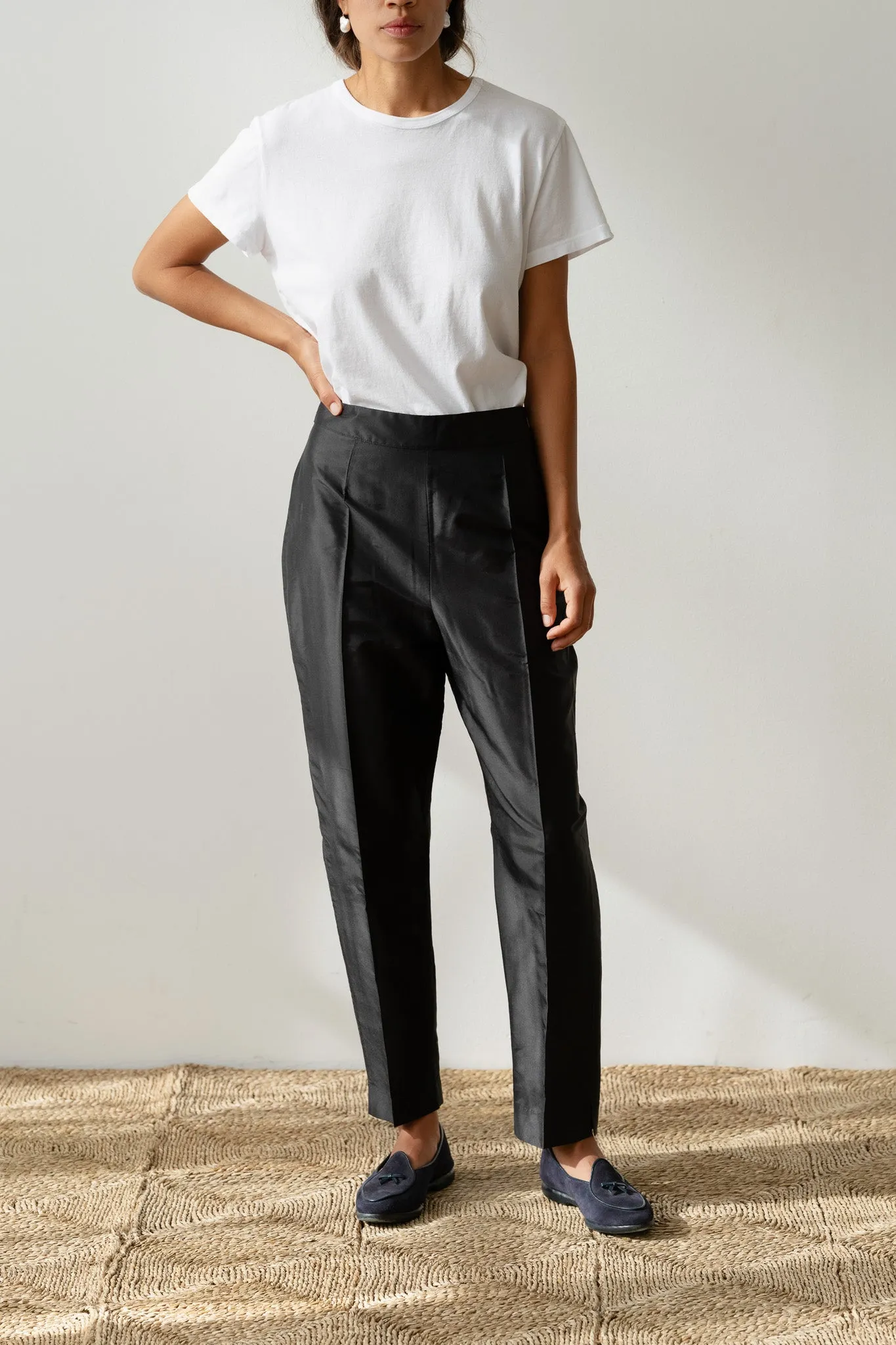 The Taffeta Cigarette Pant sold by DONNI. product image thumbnail 3