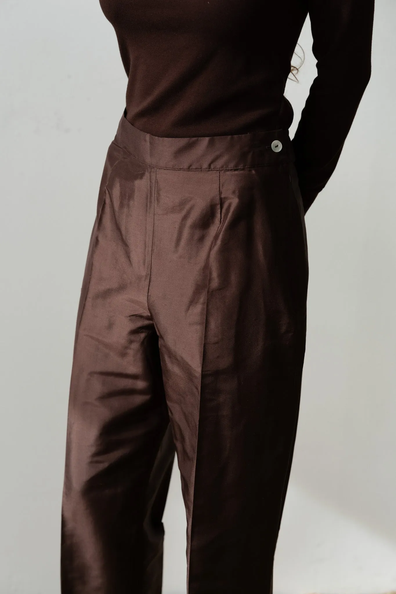 The Taffeta Cigarette Pant sold by DONNI. product image thumbnail 4