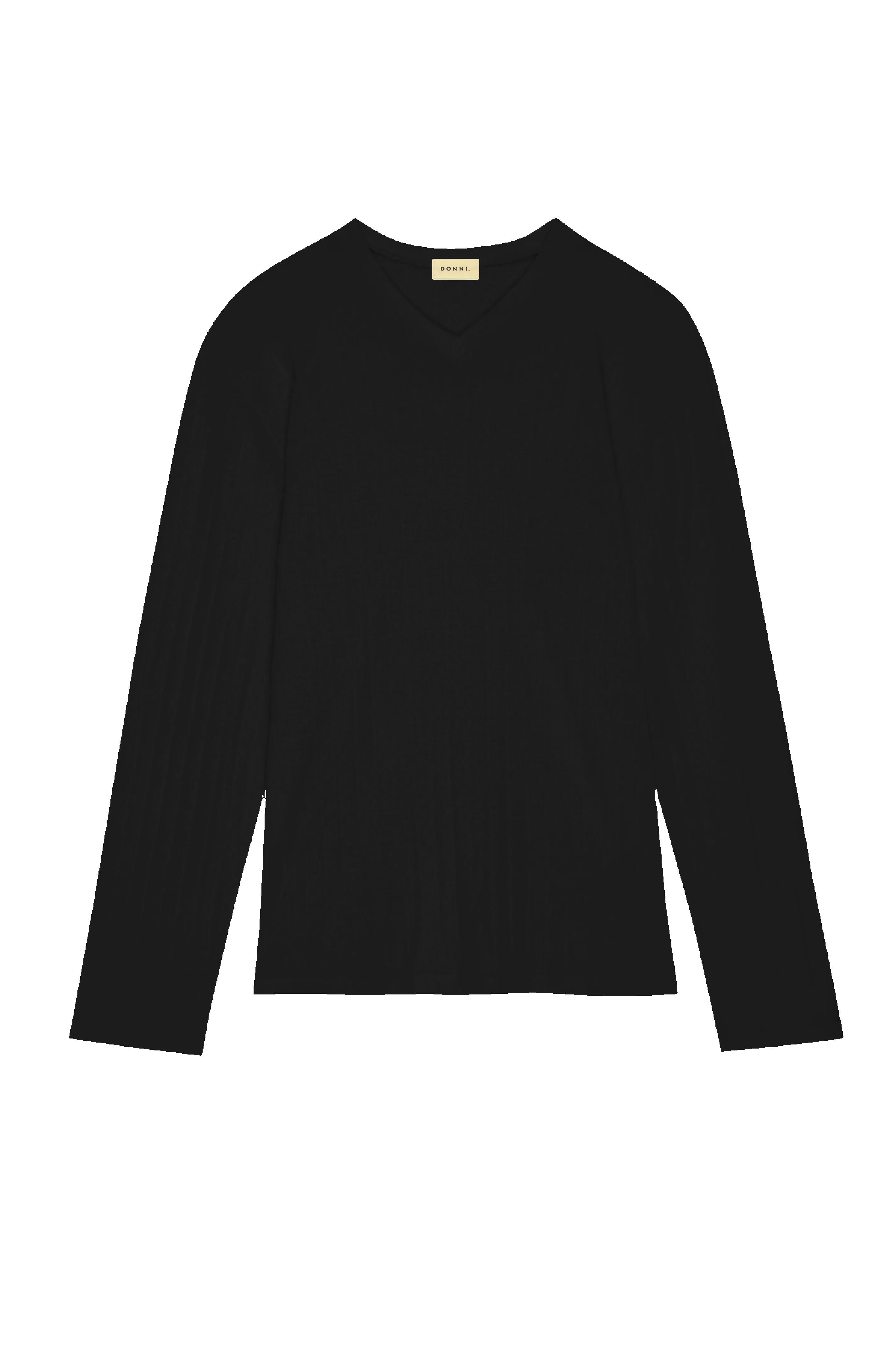 The Pointelle V-Neck Long Sleeve sold by DONNI. product image thumbnail 2