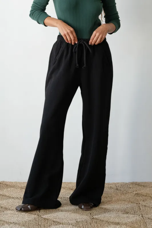 The Eco-Fleece Wide Leg Sweatpants sold by DONNI.