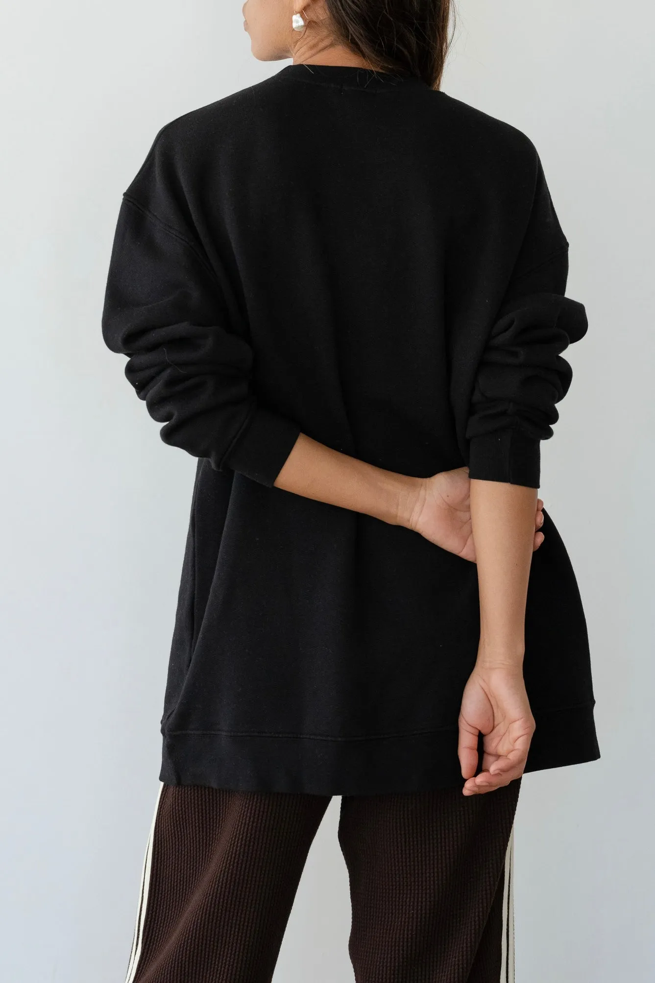 The Eco-Fleece Crewneck sold by DONNI. product image thumbnail 5