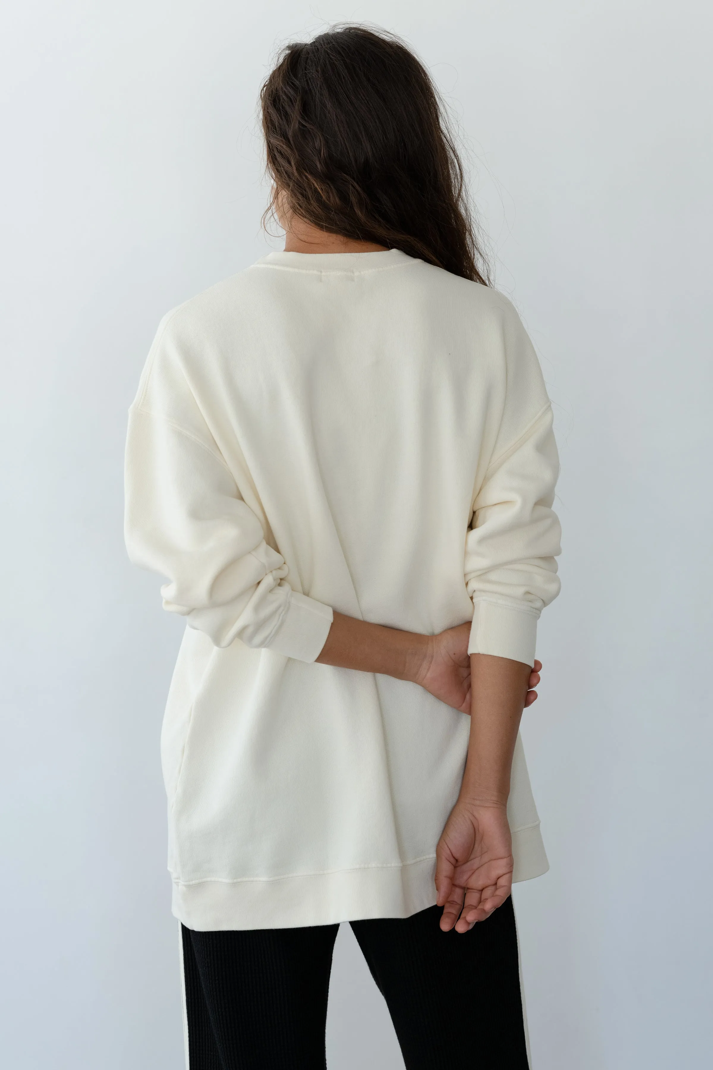 The Eco-Fleece Crewneck sold by DONNI. product image thumbnail 4