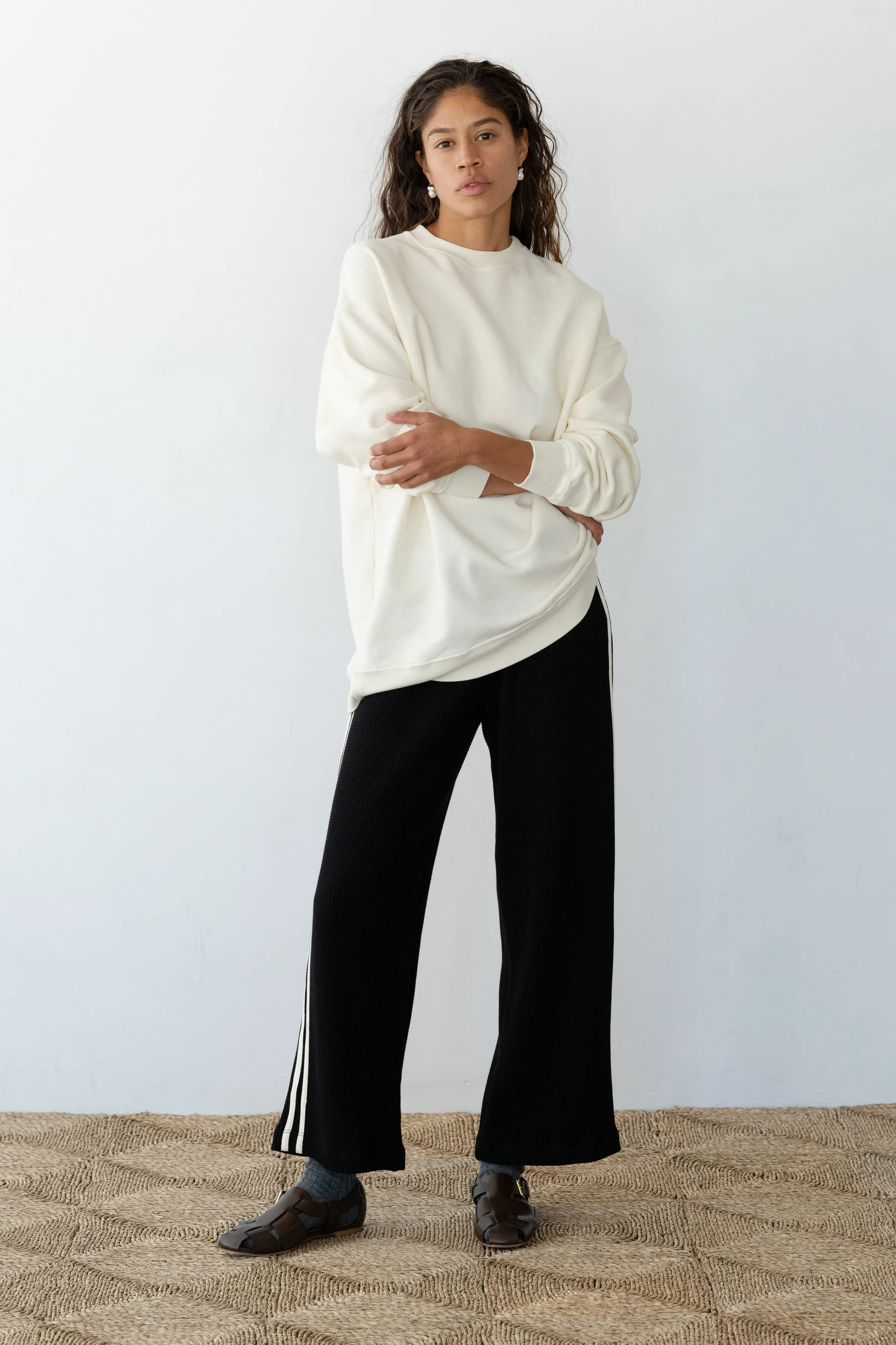 The Eco-Fleece Crewneck sold by DONNI. product image thumbnail 3