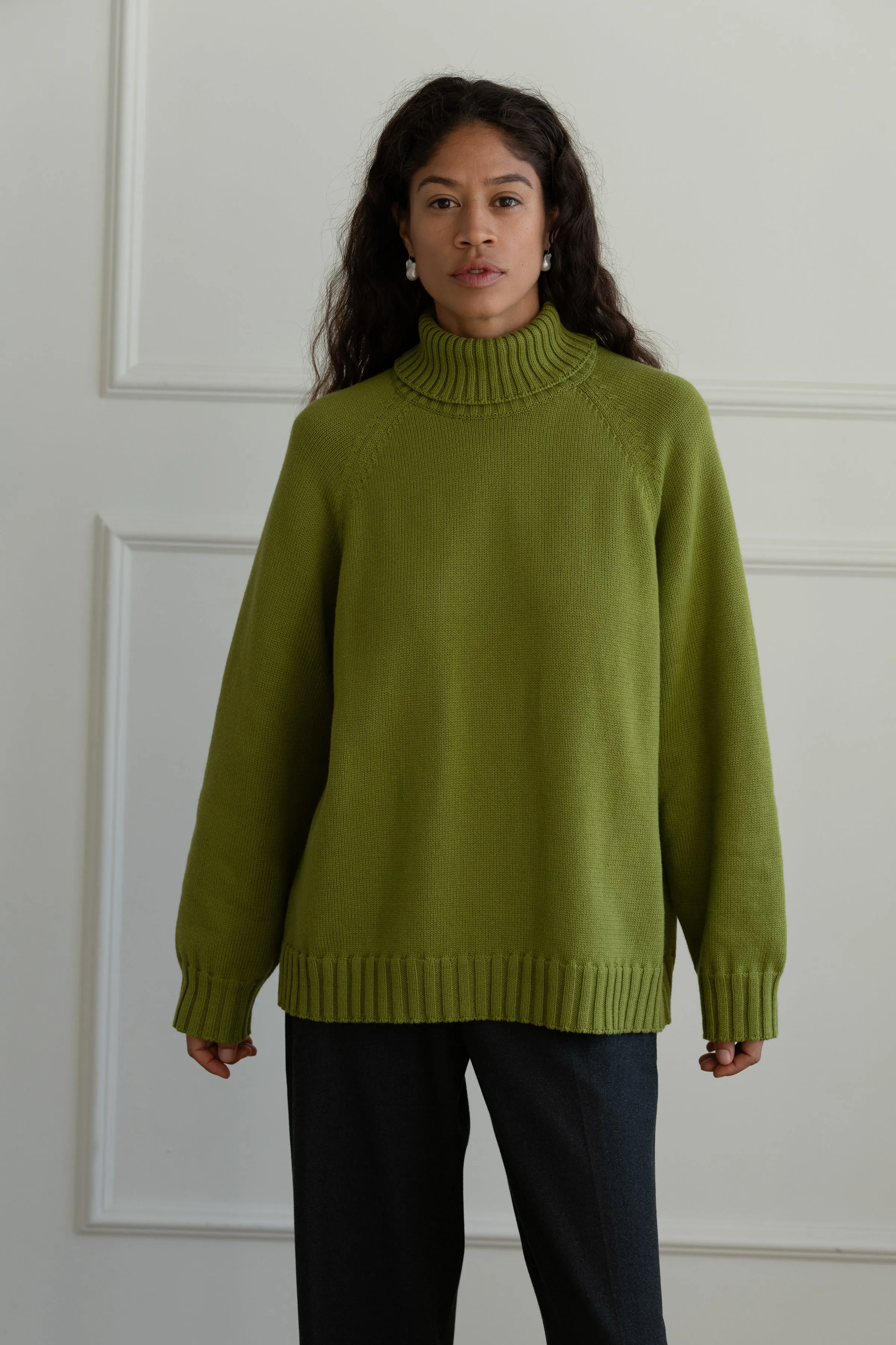 The Cotton Cashmere Turtleneck Sweater sold by DONNI. product image thumbnail 5