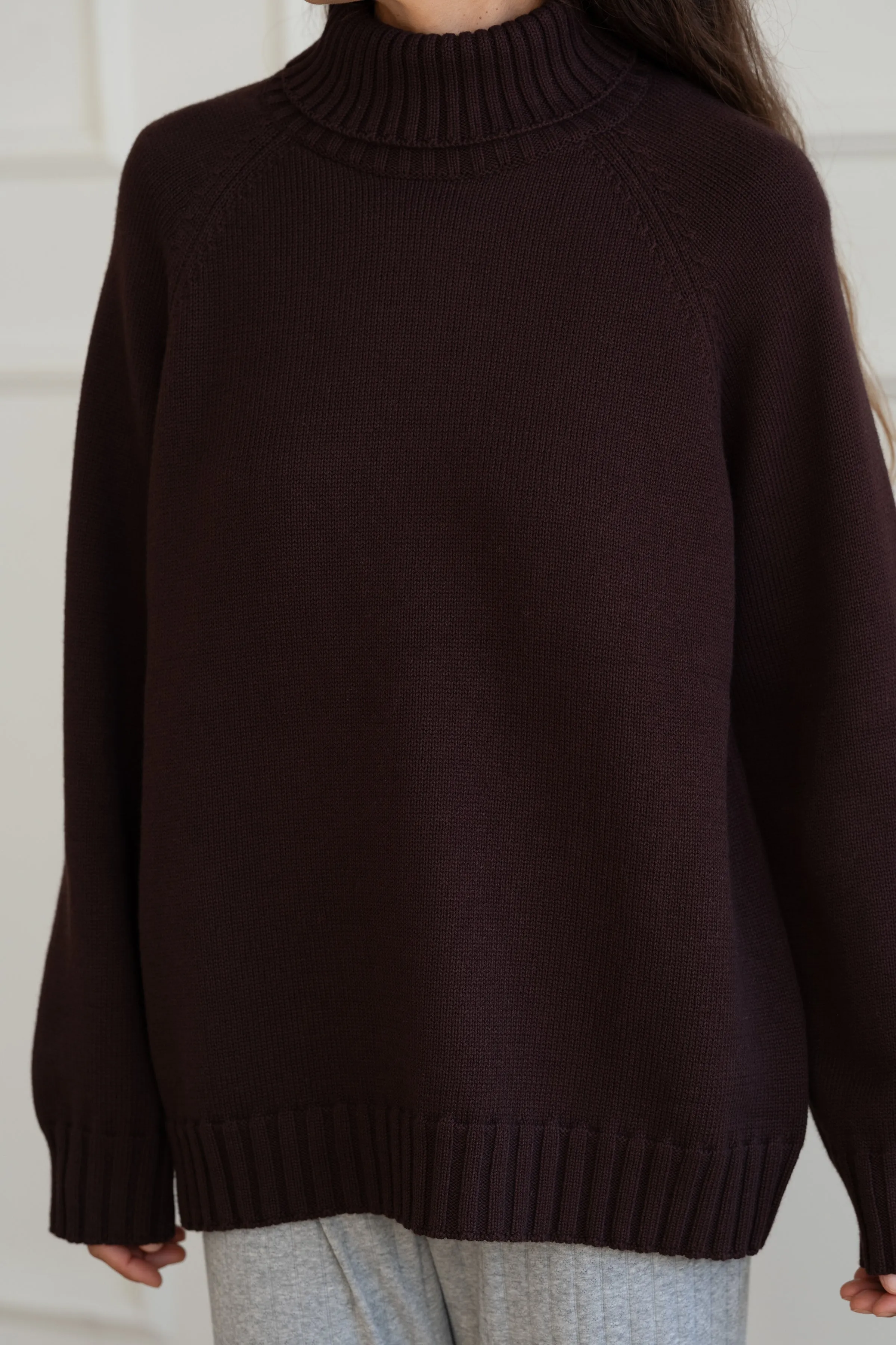 The Cotton Cashmere Turtleneck Sweater sold by DONNI. product image thumbnail 4