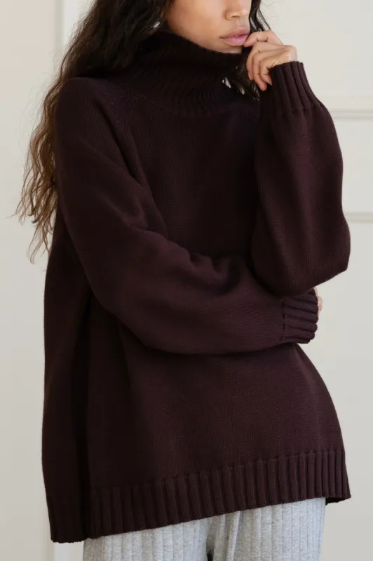 The Cotton Cashmere Turtleneck Sweater sold by DONNI.