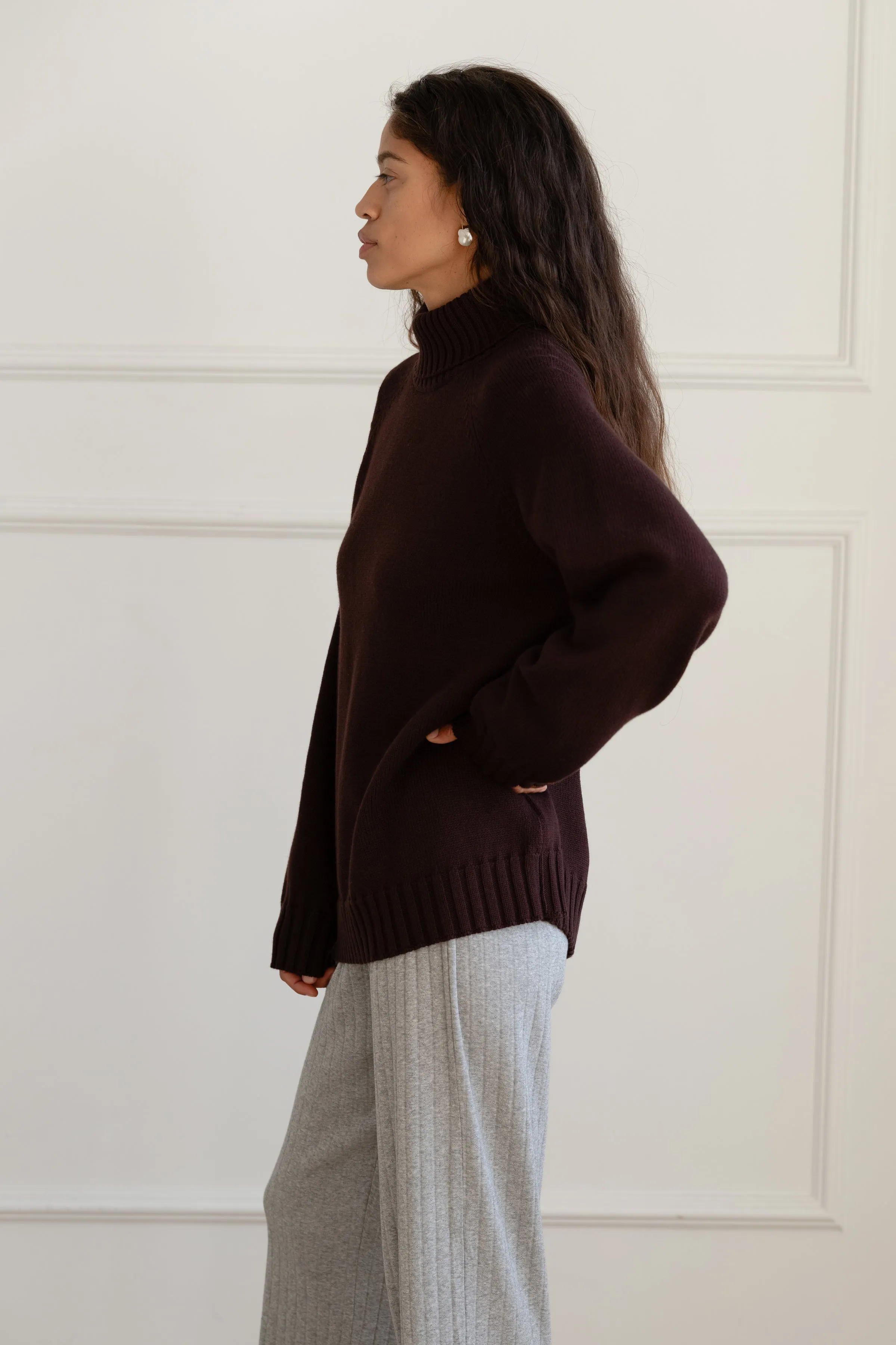 The Cotton Cashmere Turtleneck Sweater sold by DONNI. product image thumbnail 5