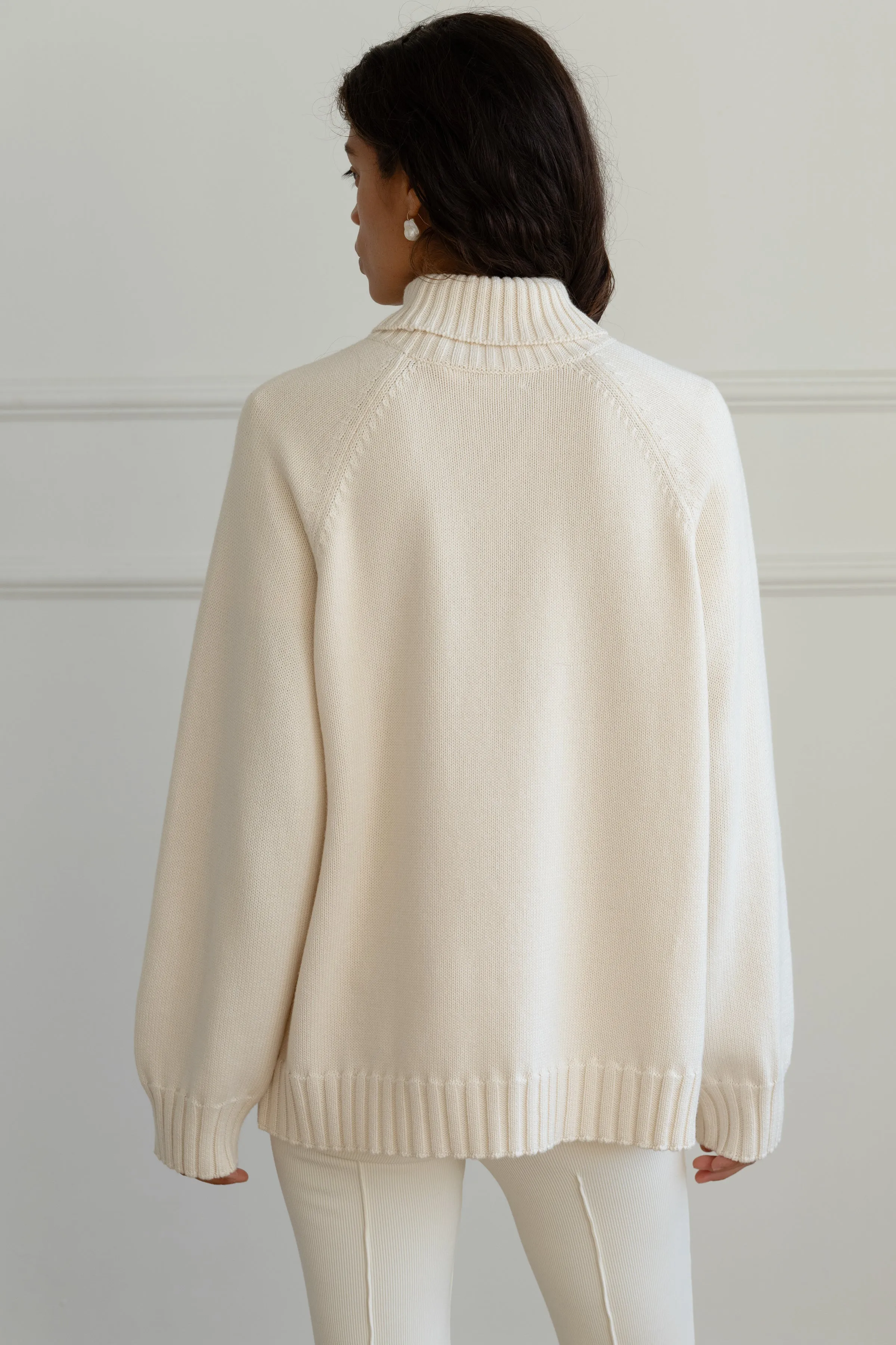 The Cotton Cashmere Turtleneck Sweater sold by DONNI. product image thumbnail 3