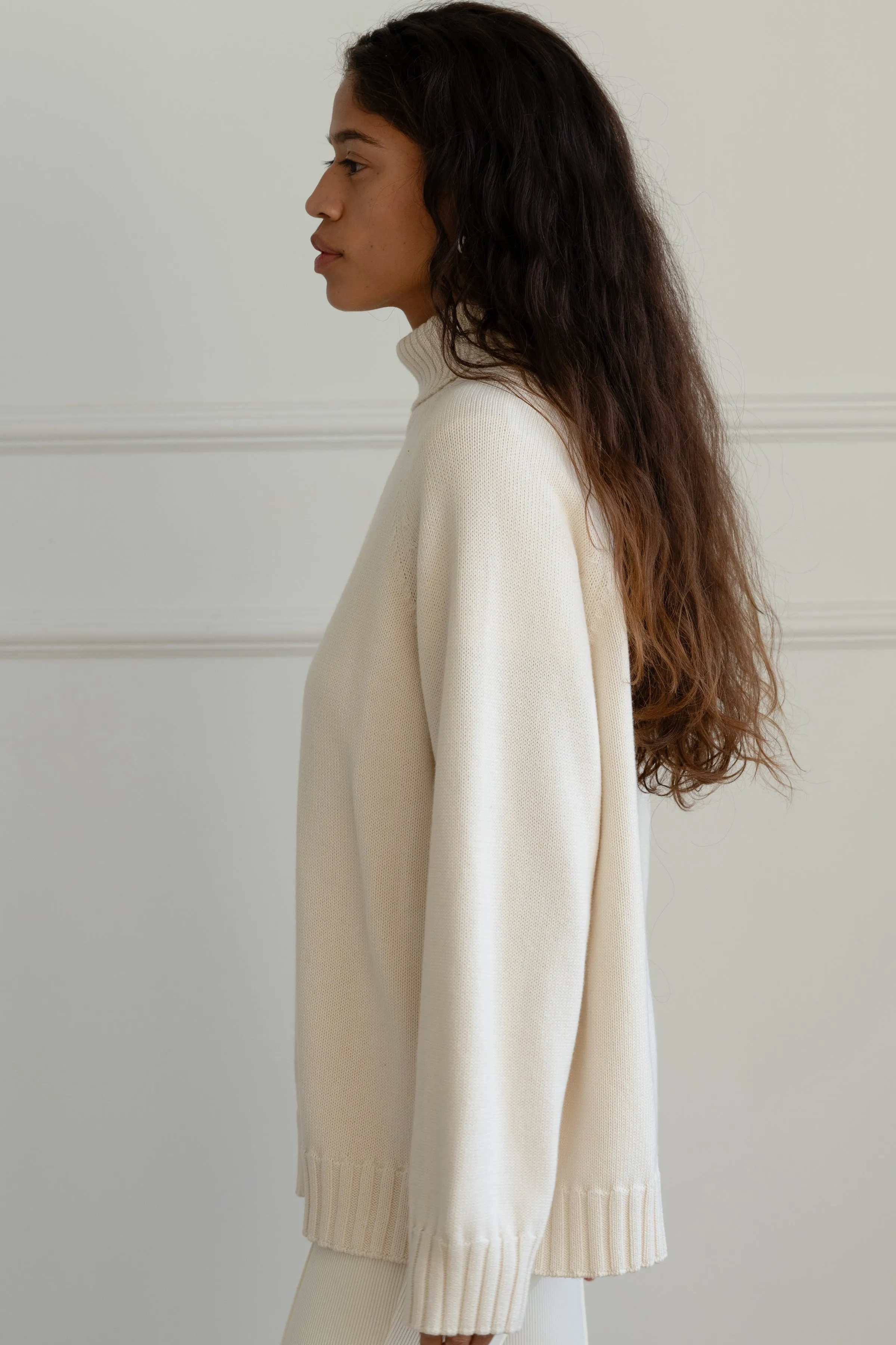 The Cotton Cashmere Turtleneck Sweater sold by DONNI. product image thumbnail 2