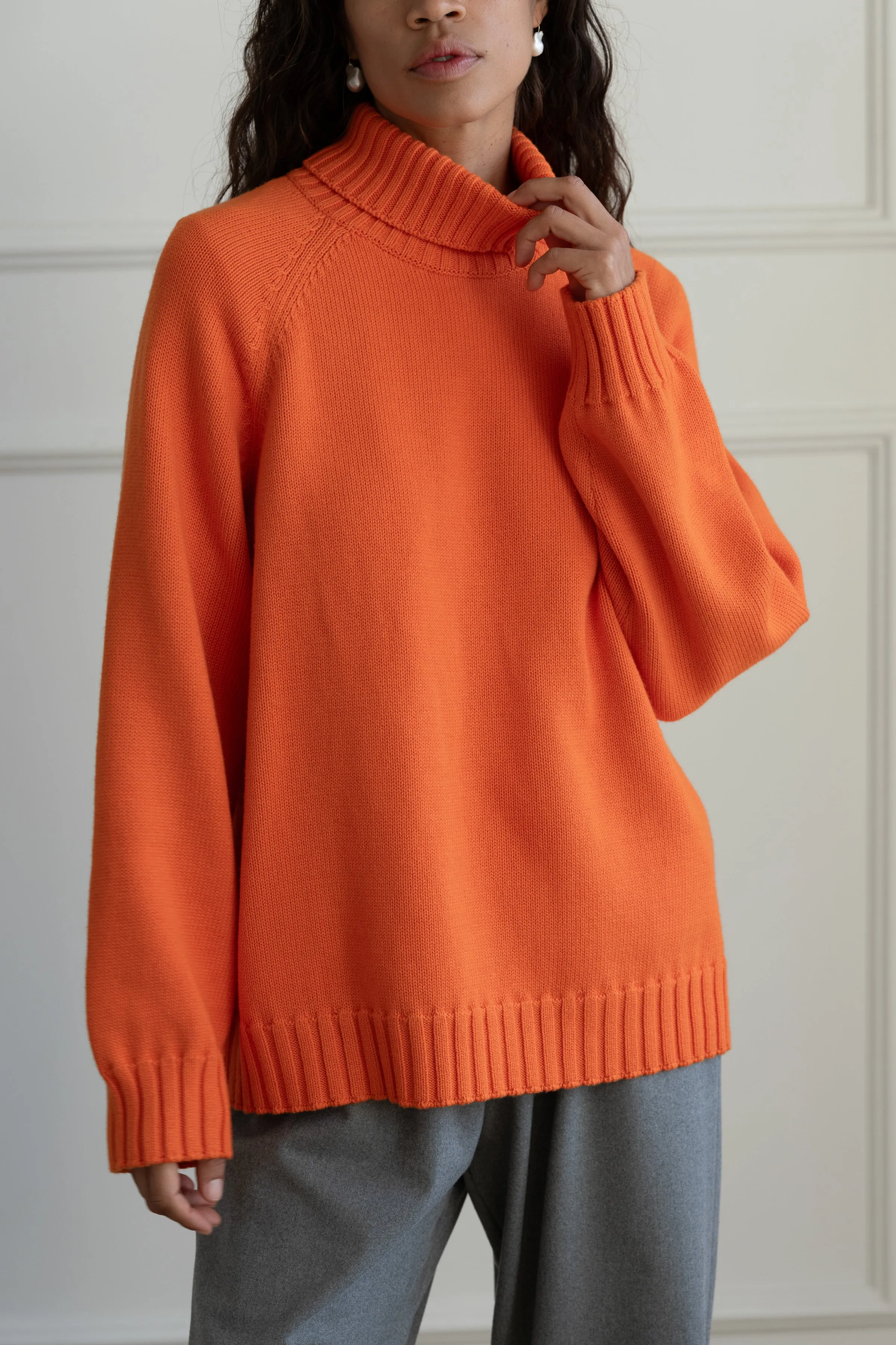The Cotton Cashmere Turtleneck Sweater sold by DONNI.