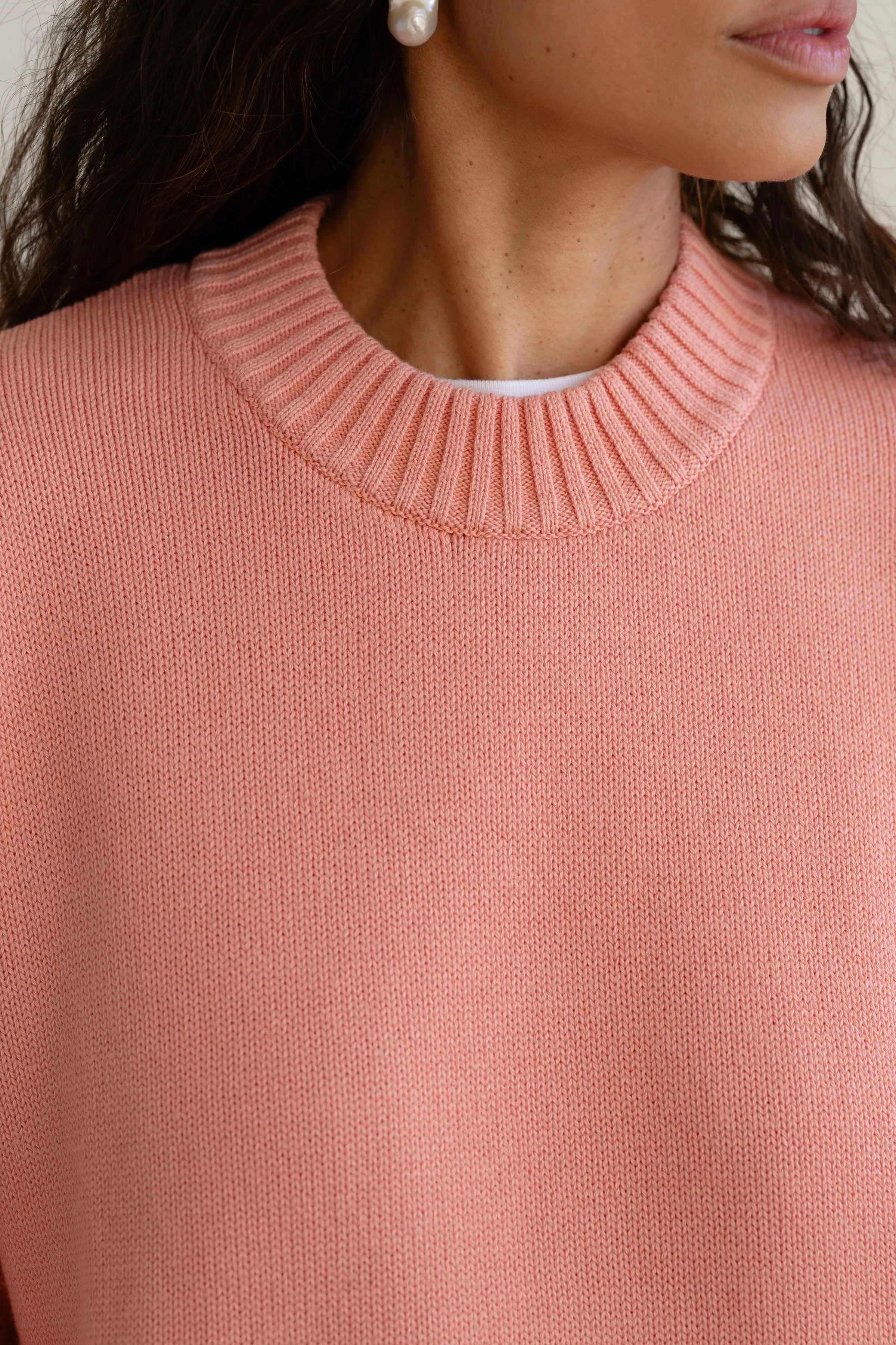 The Cotton Cashmere Crewneck Sweater sold by DONNI. product image thumbnail 4