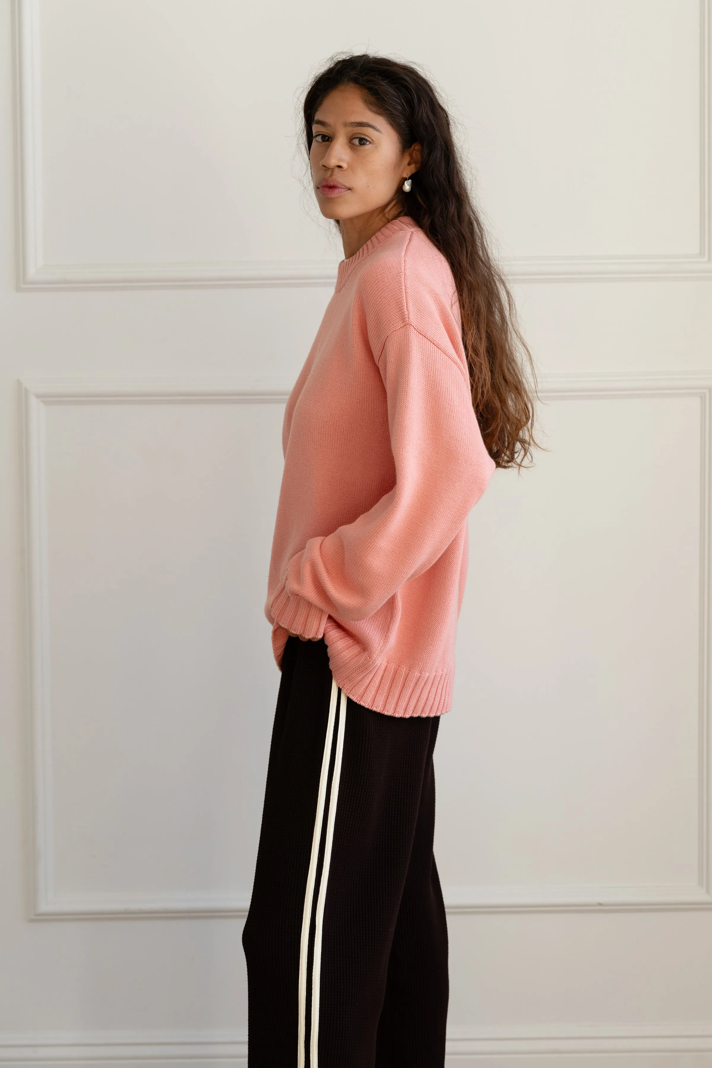 The Cotton Cashmere Crewneck Sweater sold by DONNI. product image thumbnail 5