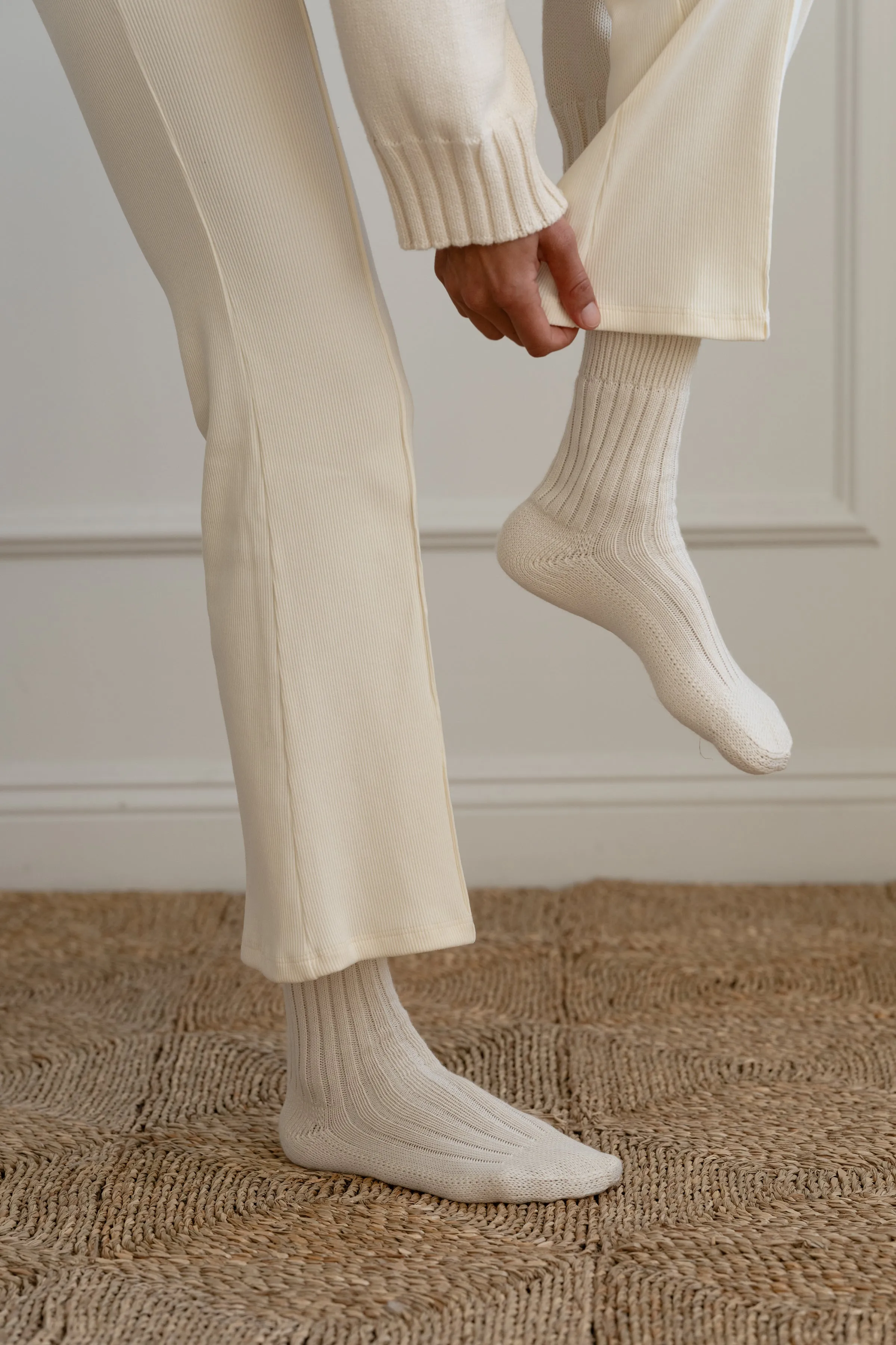 The Cotton Cashmere Socks sold by DONNI.
