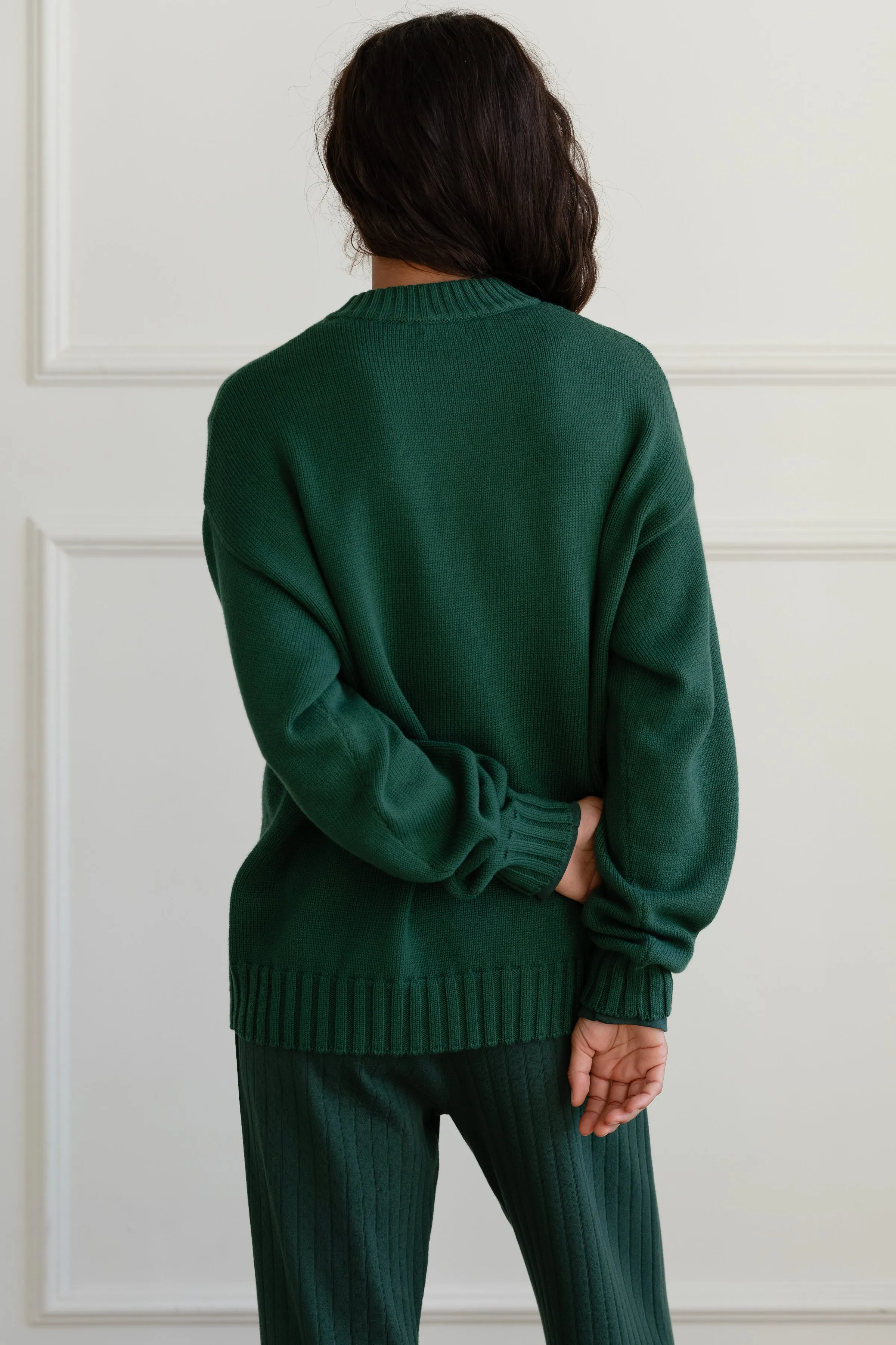 The Cotton Cashmere Crewneck Sweater sold by DONNI. product image thumbnail 5
