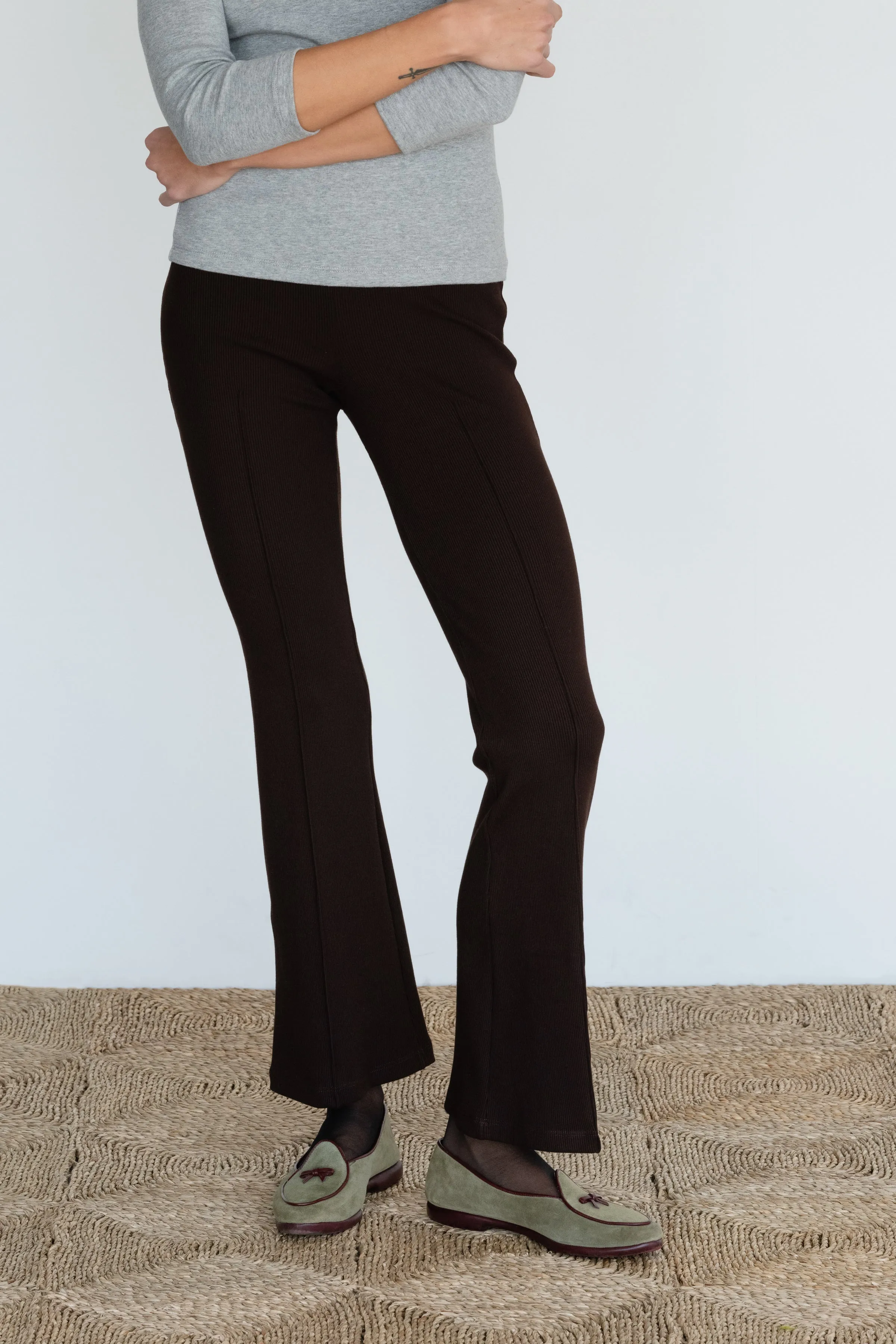 The Tall Rib Kick Flare sold by DONNI. product image thumbnail 4