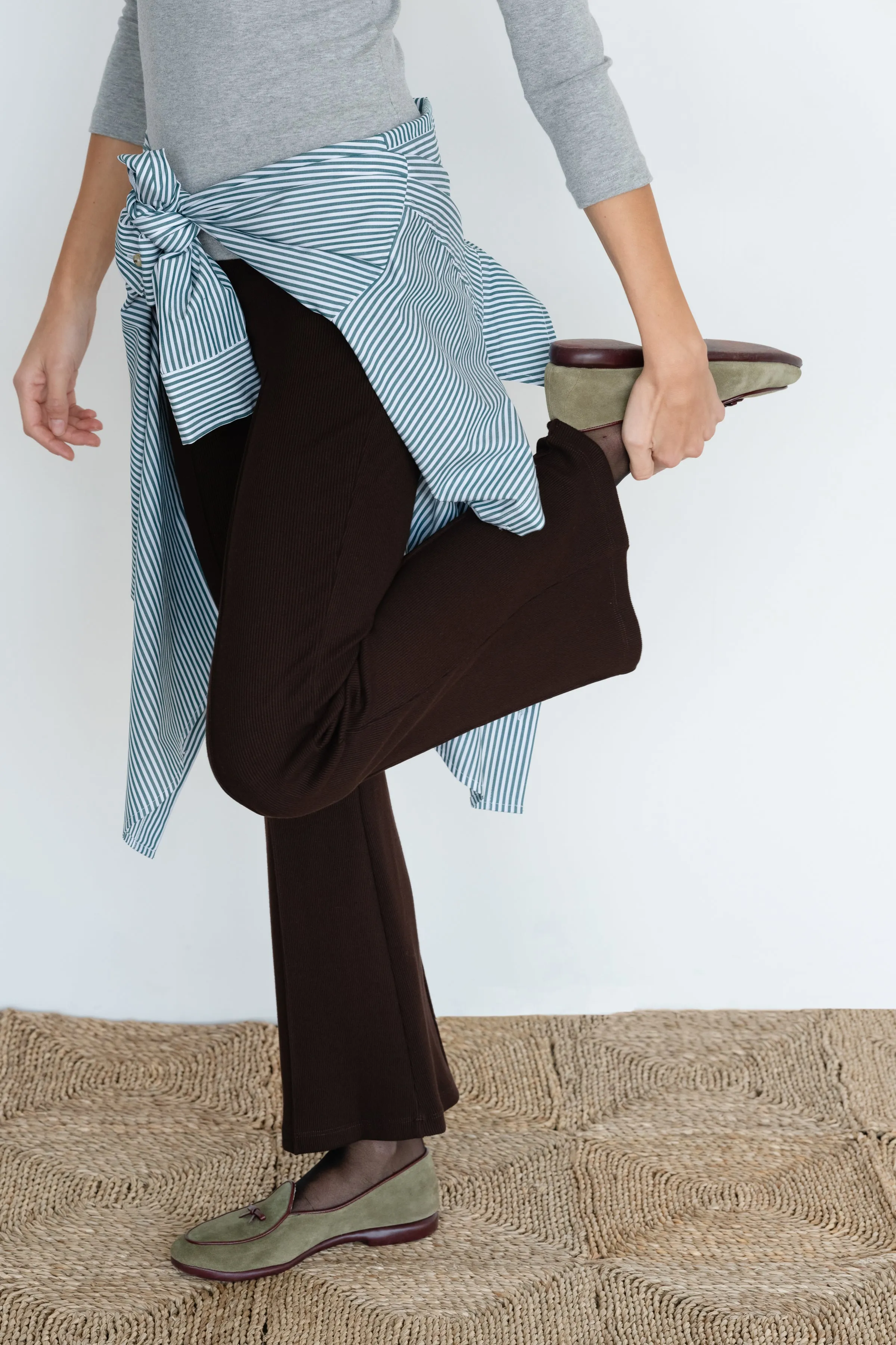 The Tall Rib Kick Flare sold by DONNI. product image thumbnail 5