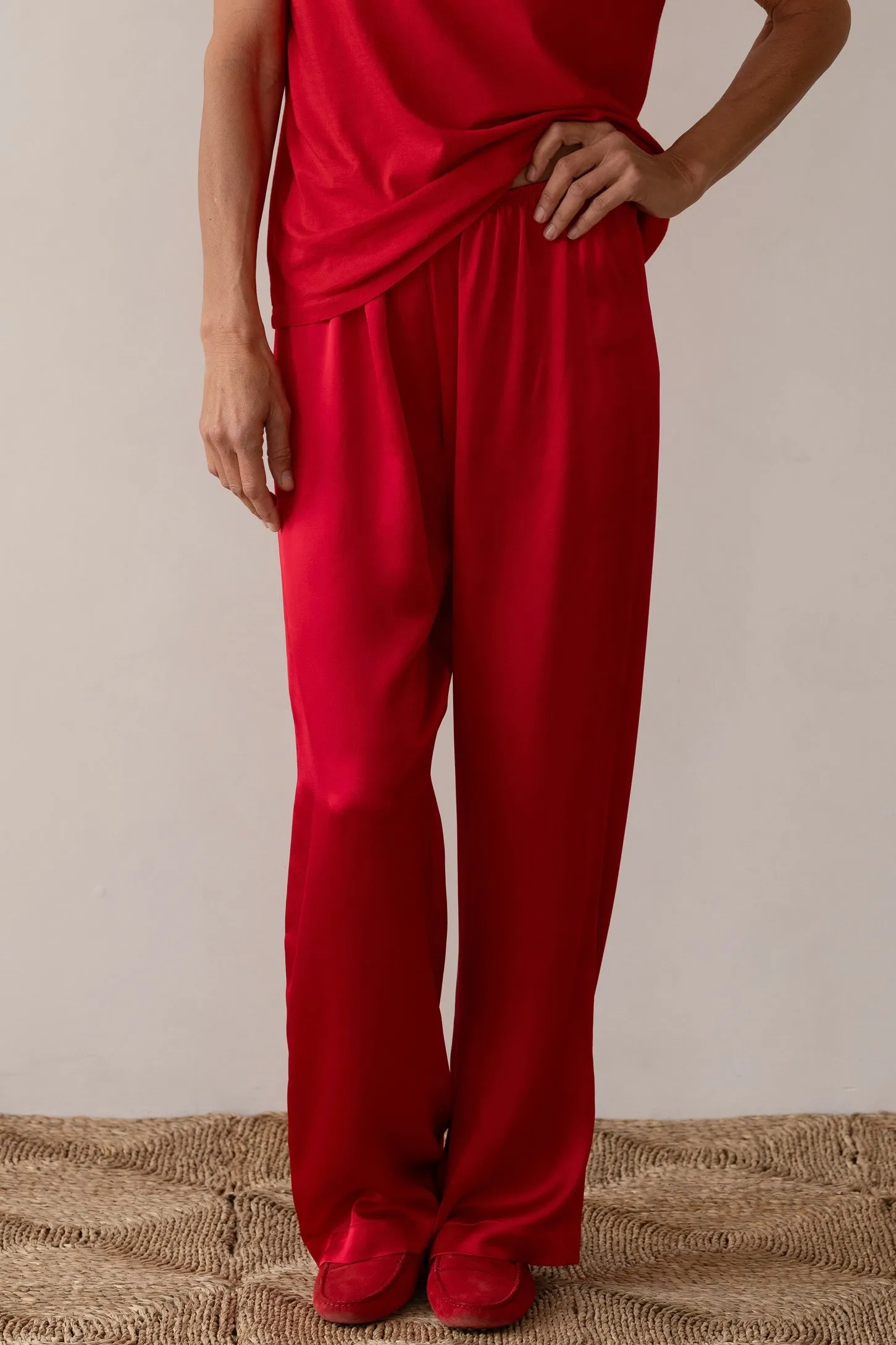 The Silk Simple Pant sold by DONNI.