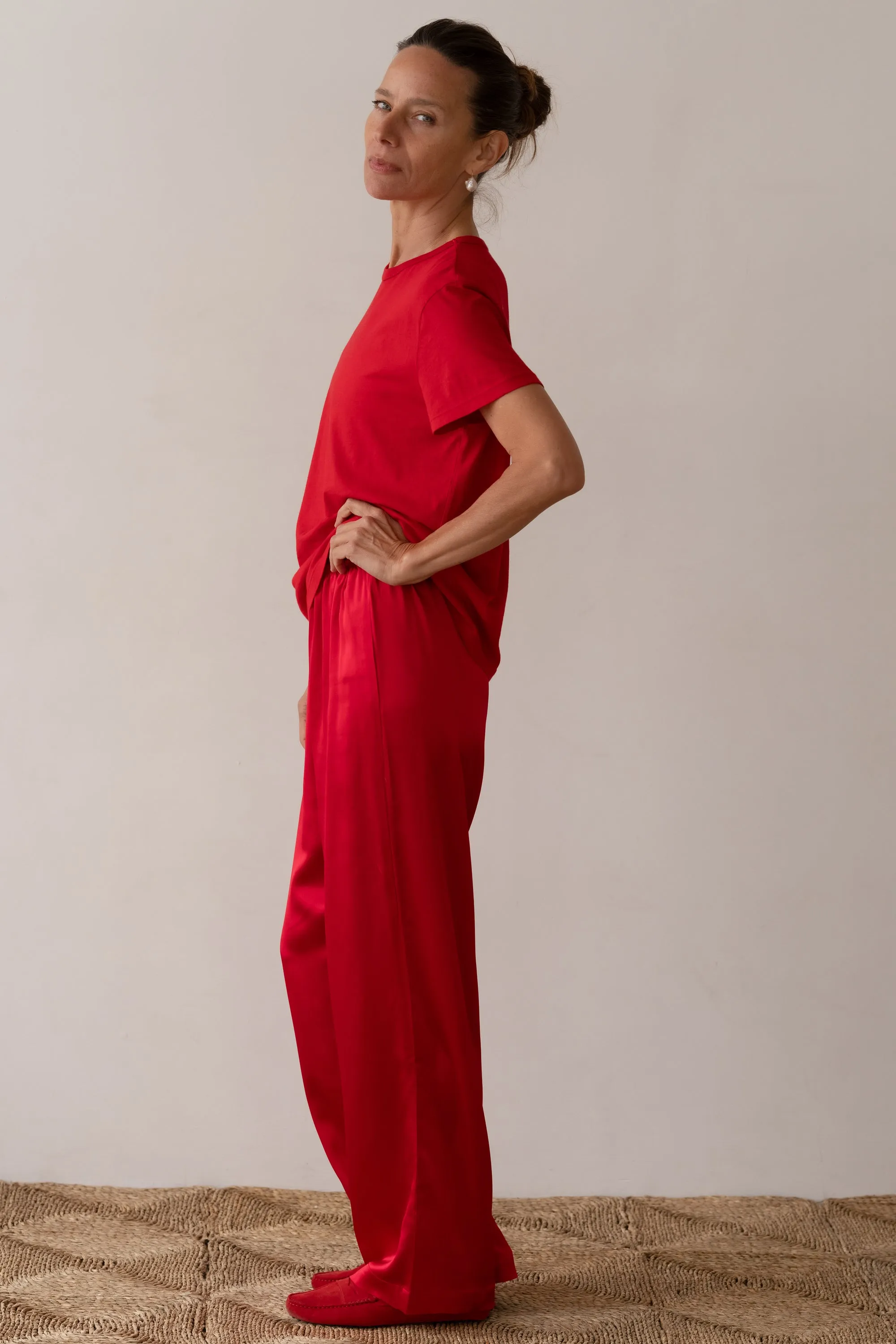 The Silk Simple Pant sold by DONNI. product image thumbnail 3