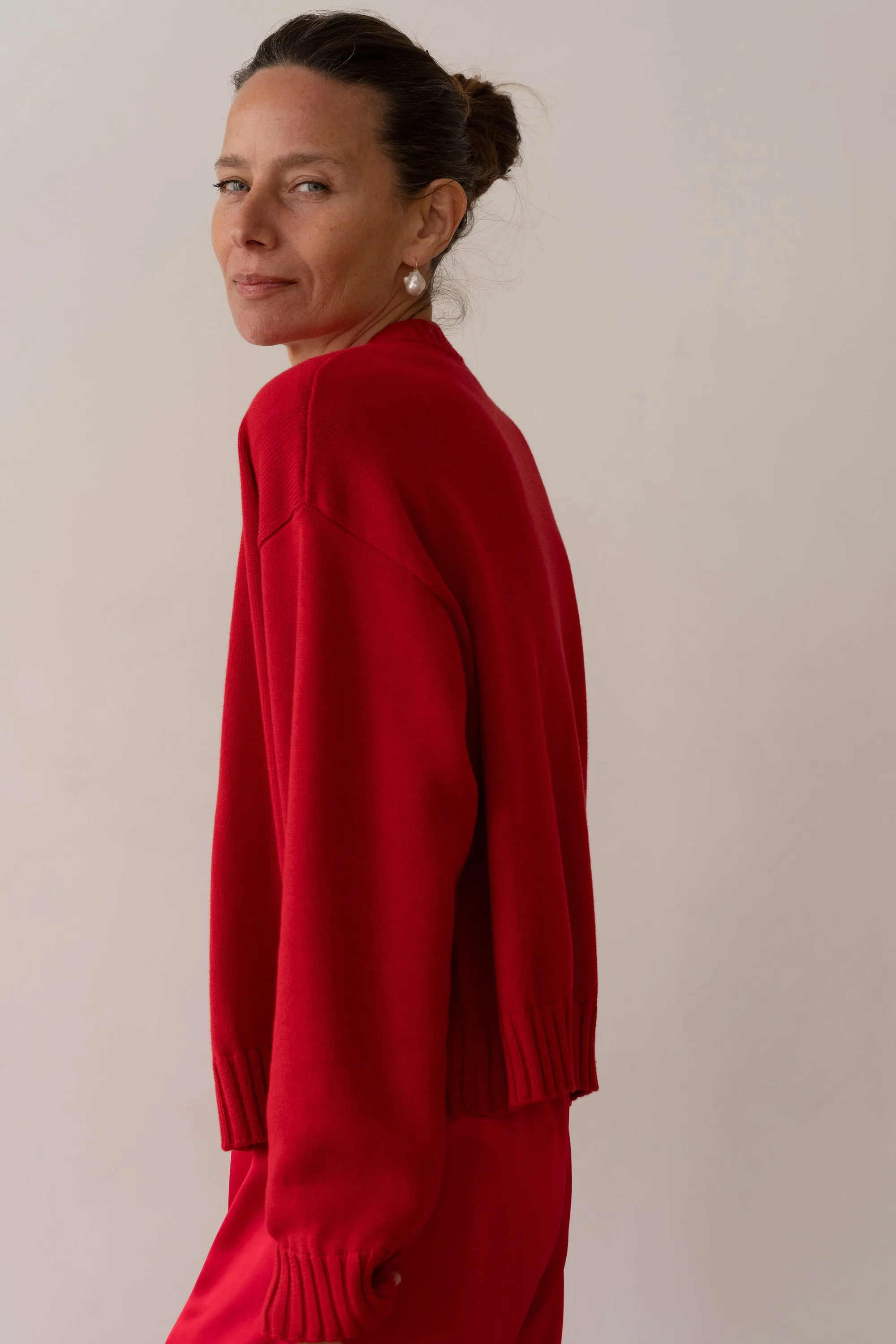 The Cotton Knit Cardigan sold by DONNI. product image thumbnail 5