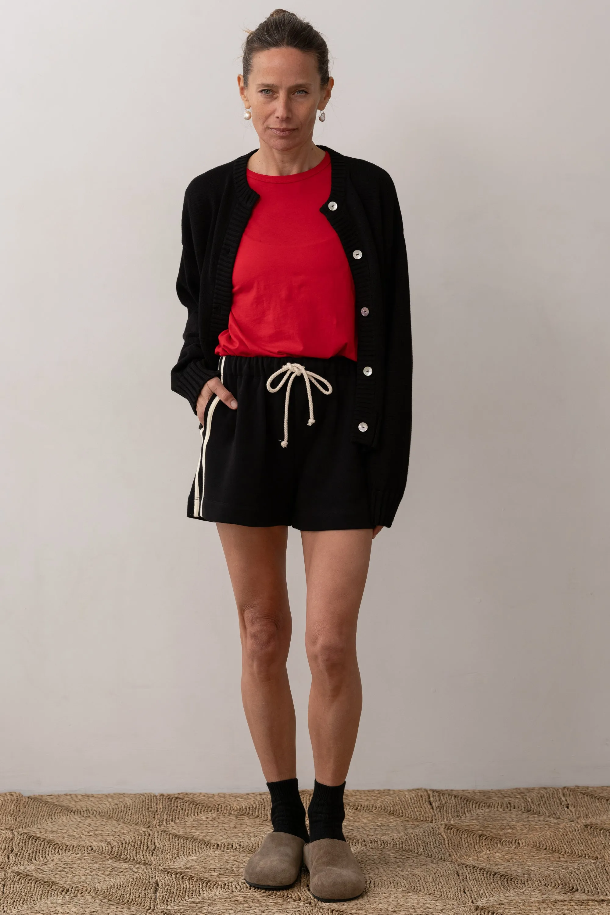 The Stripe Eco-Terry Short sold by DONNI. product image thumbnail 5