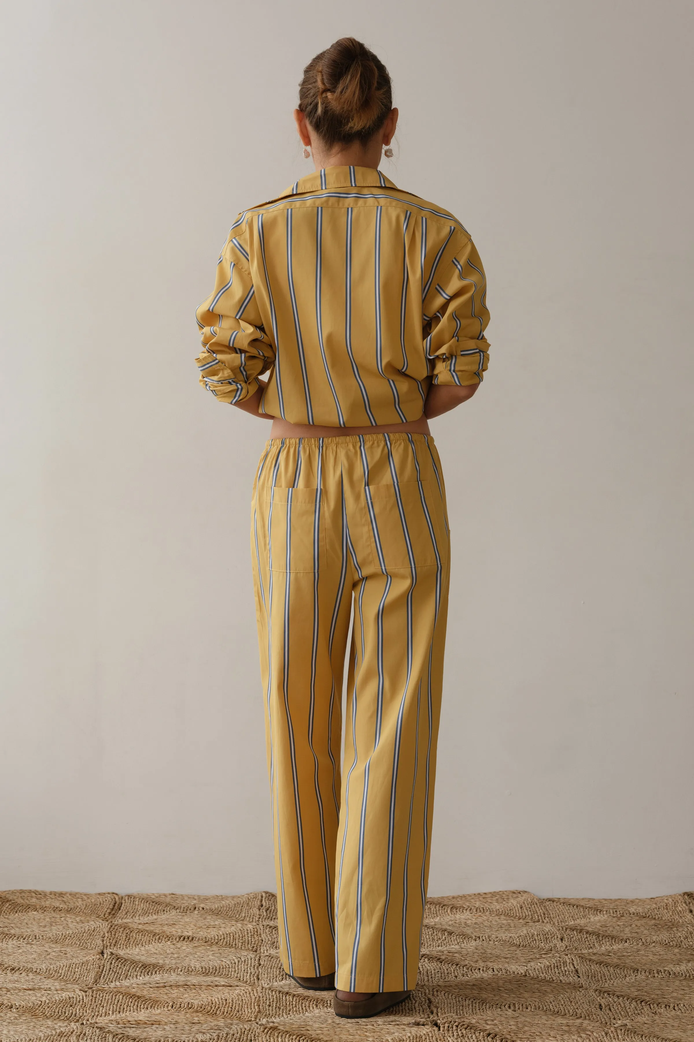 The Pop Stripe Drawstring Pant sold by DONNI. product image thumbnail 5