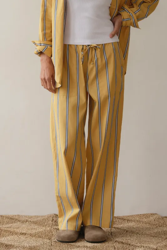 The Pop Stripe Drawstring Pant sold by DONNI.