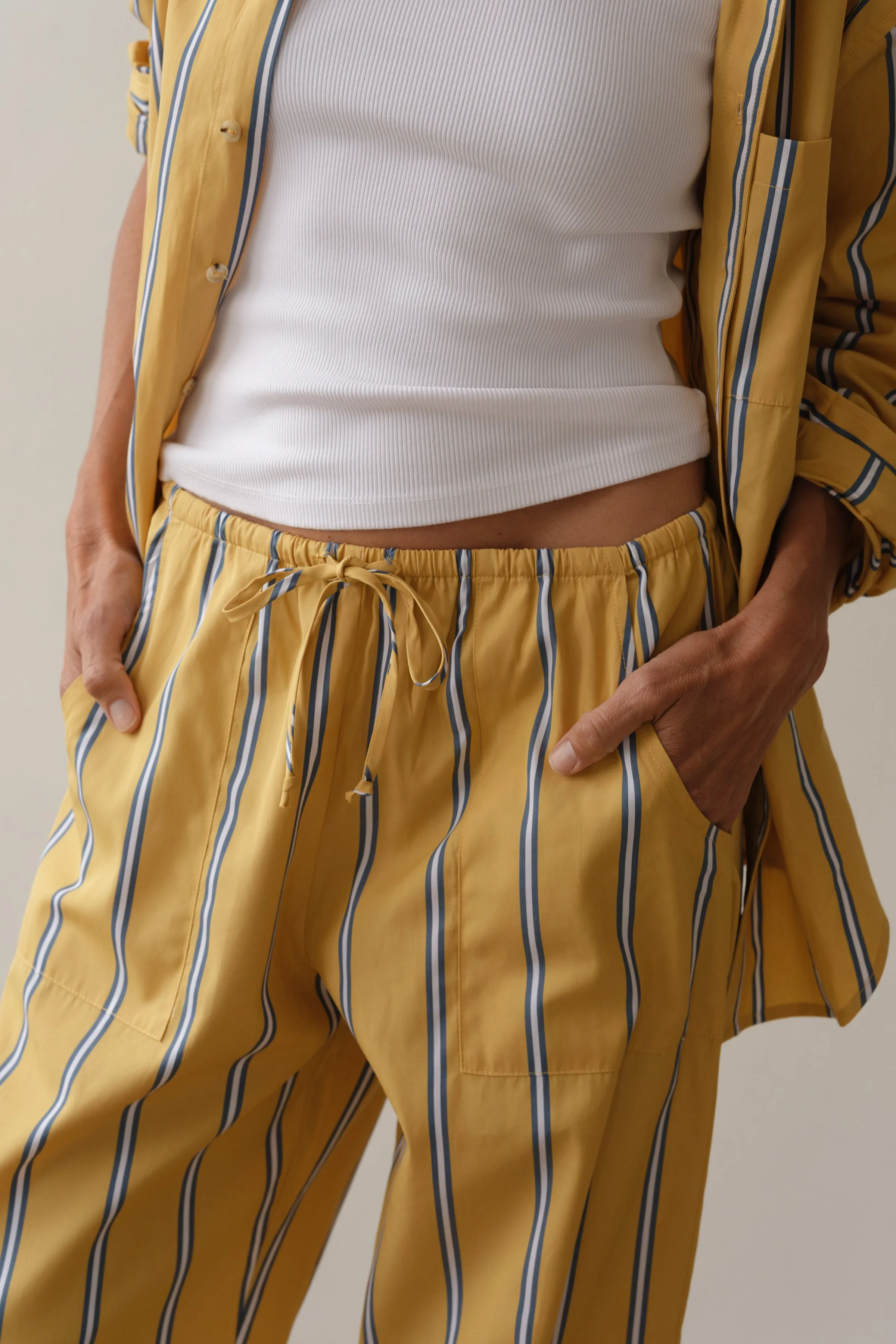 The Pop Stripe Drawstring Pant sold by DONNI. product image thumbnail 3