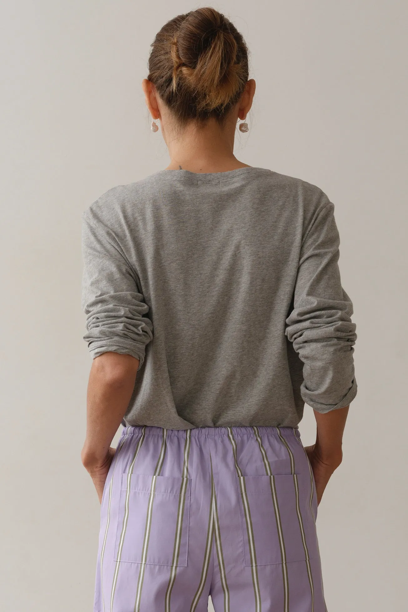 The Jersey V-Neck Long Sleeve sold by DONNI. product image thumbnail 4