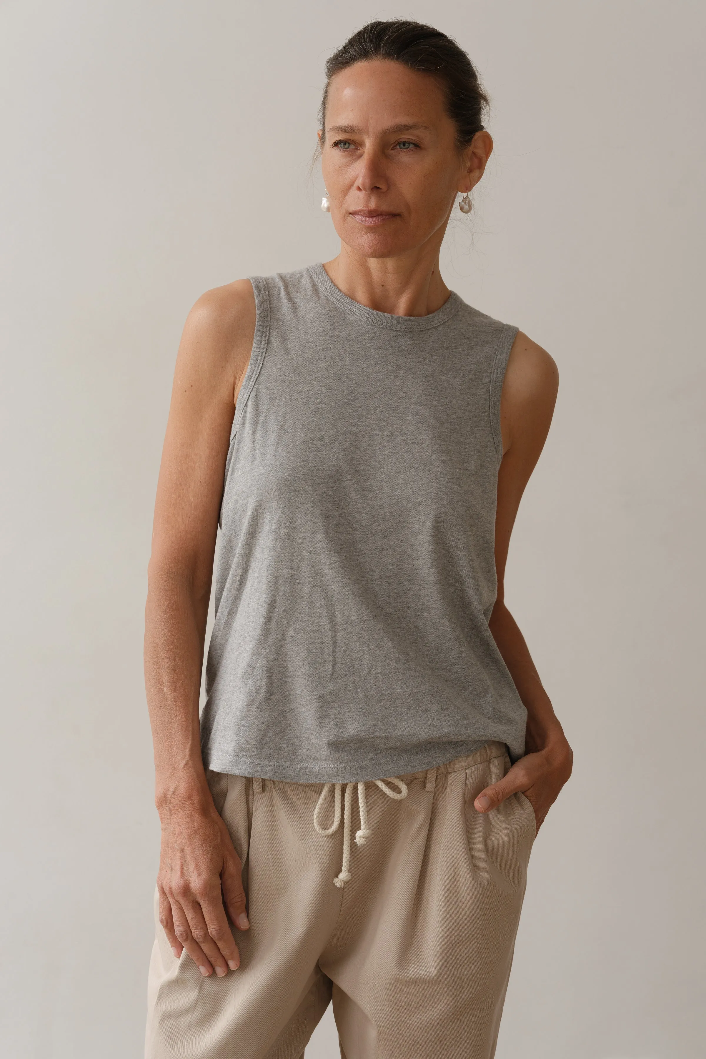 The Jersey Muscle Tank sold by DONNI. product image thumbnail 3