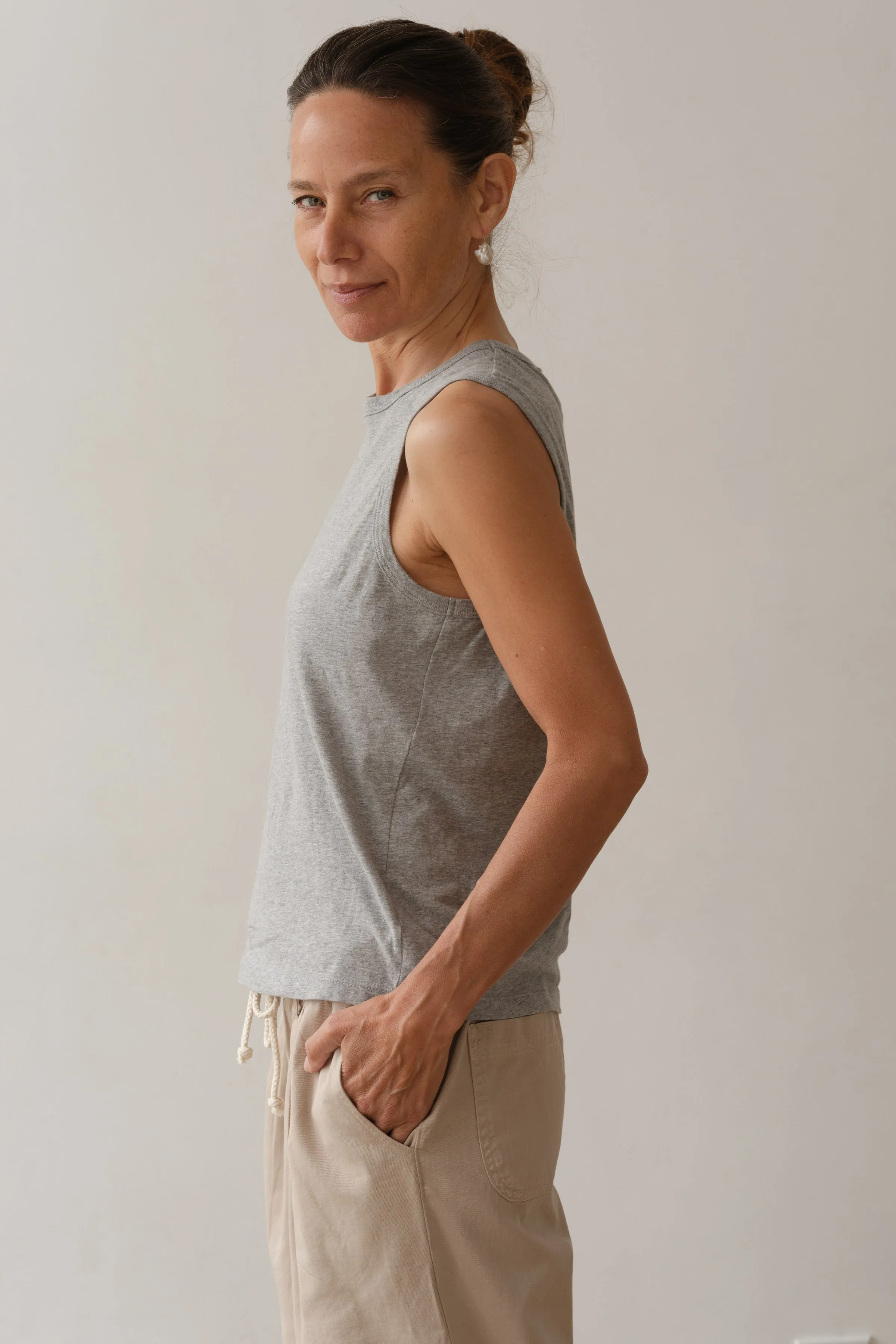 The Jersey Muscle Tank sold by DONNI. product image thumbnail 4