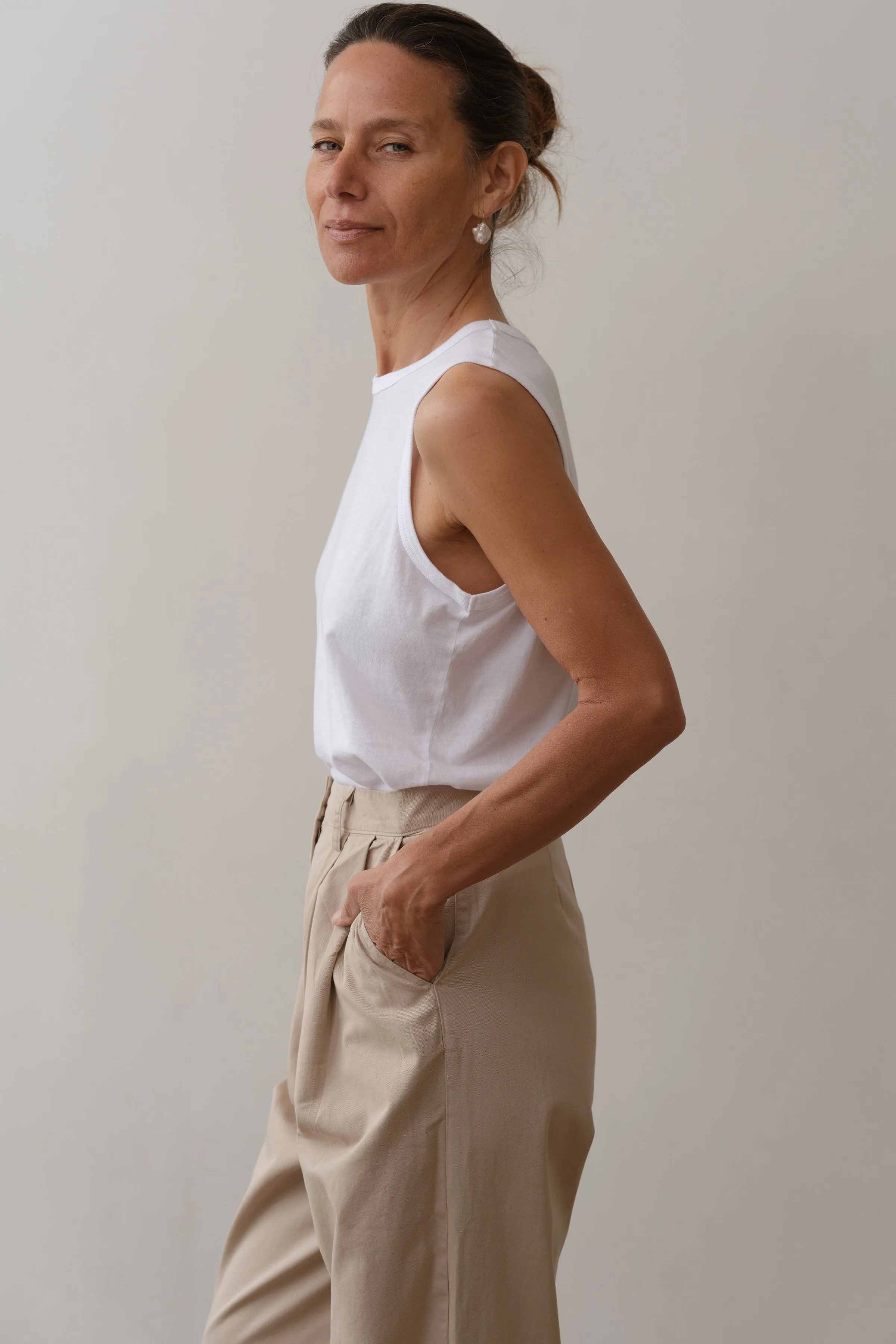 The Jersey Muscle Tank sold by DONNI. product image thumbnail 4