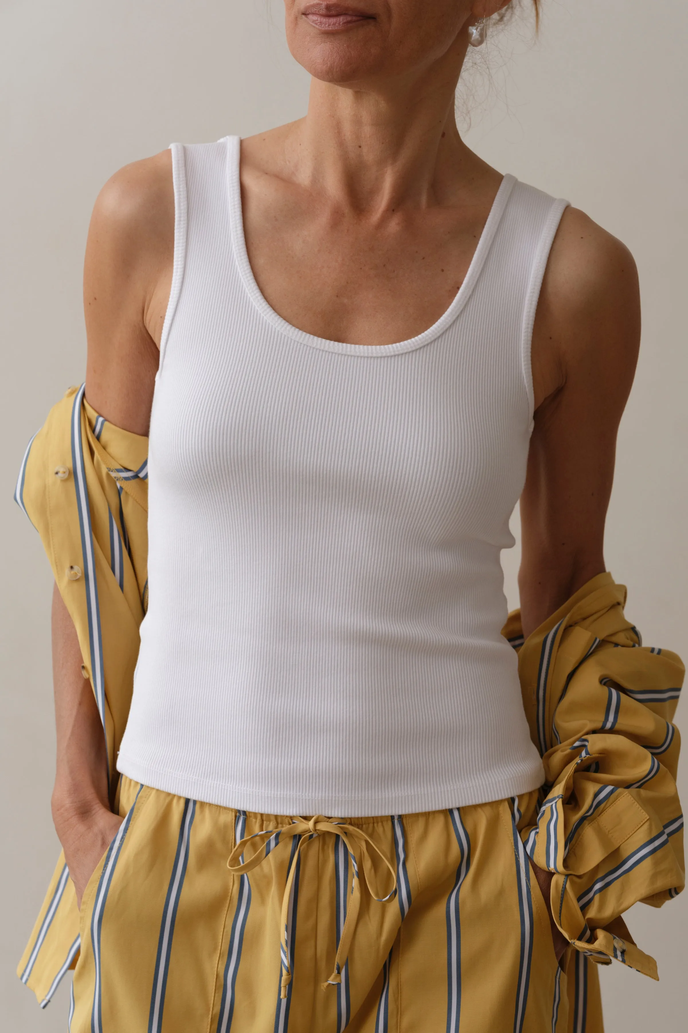 The Rib Scoop Tank sold by DONNI.