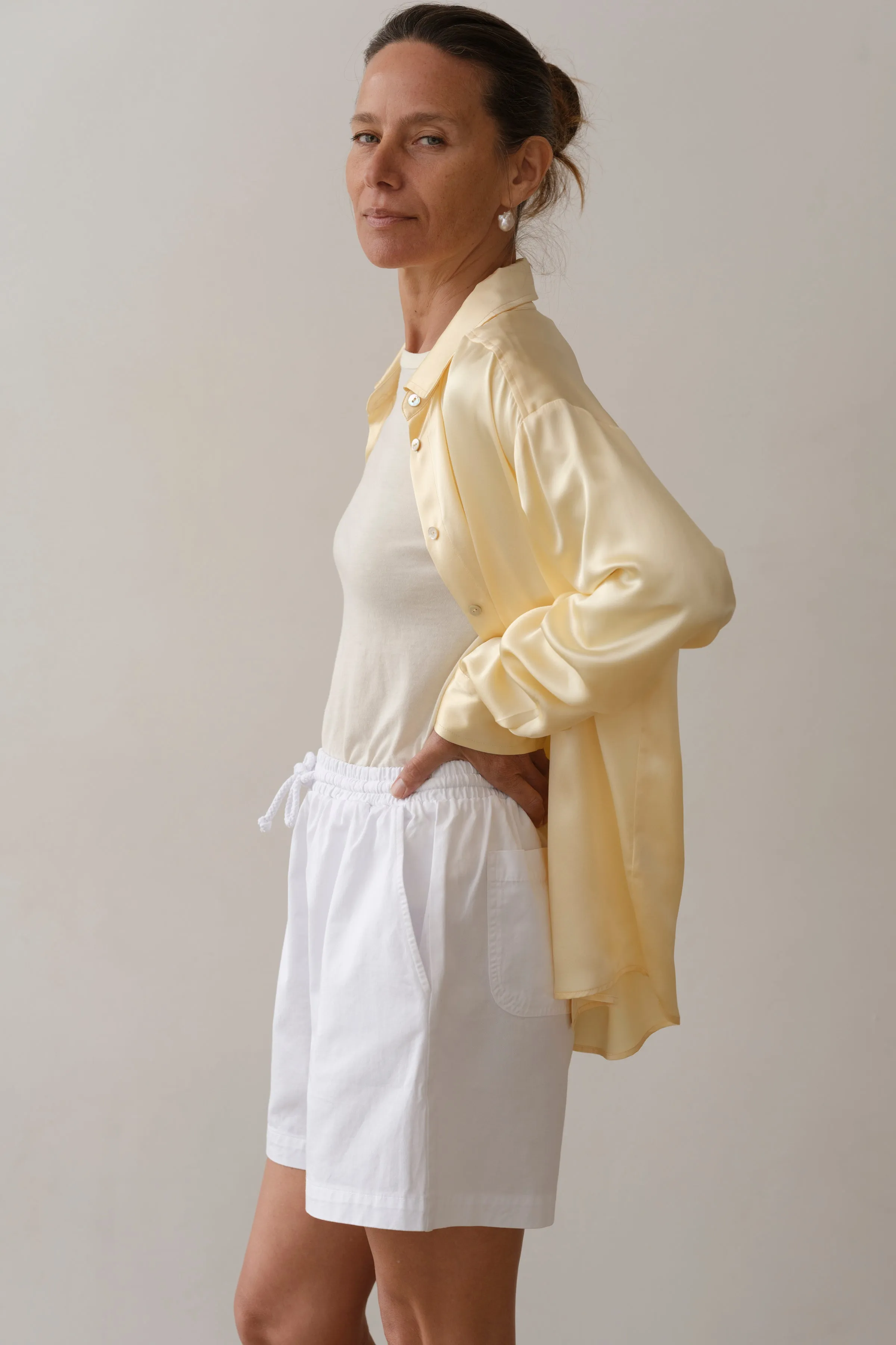 The Chino Drawstring Short sold by DONNI. product image thumbnail 3
