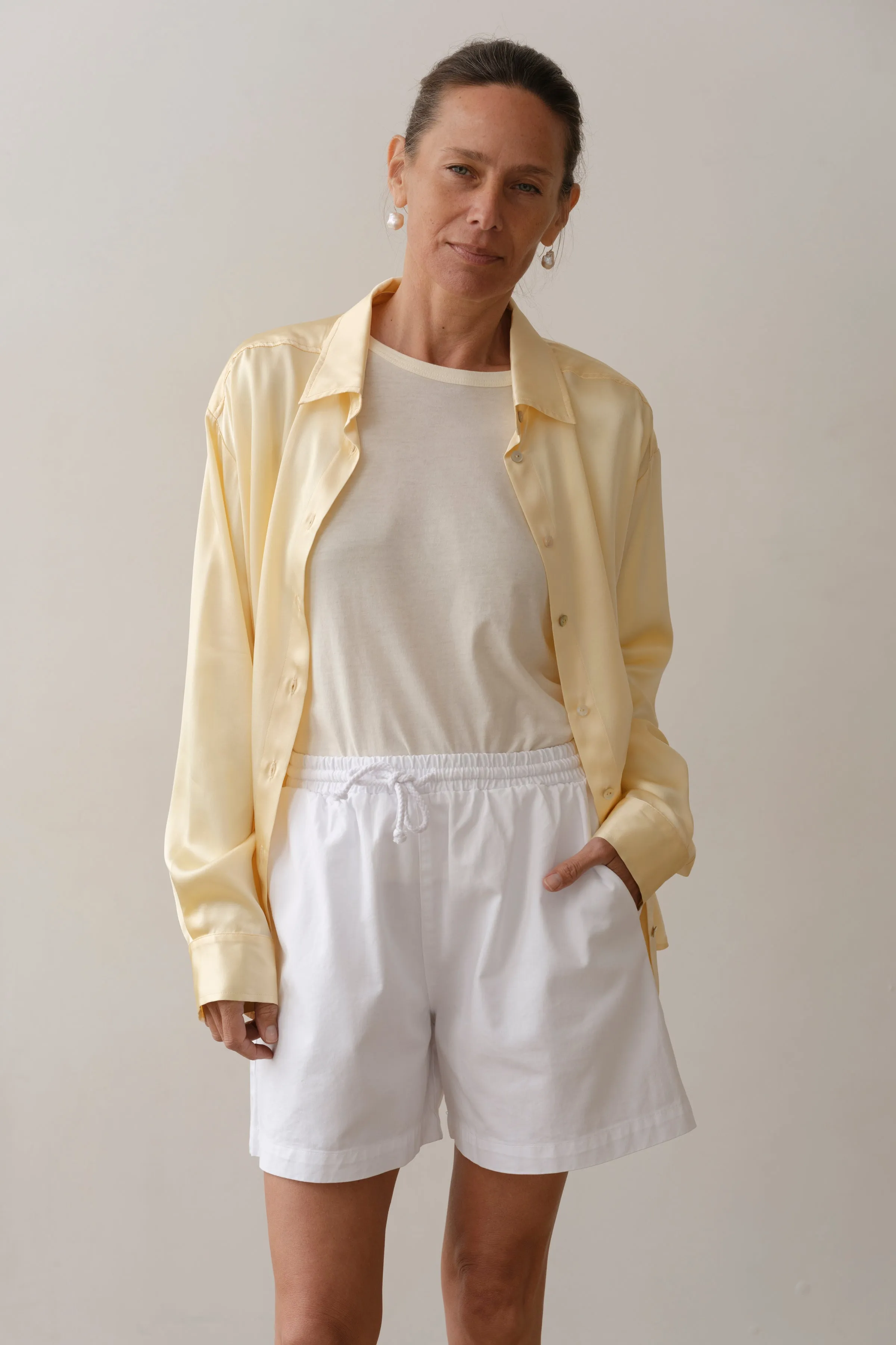 The Chino Drawstring Short sold by DONNI. product image thumbnail 4