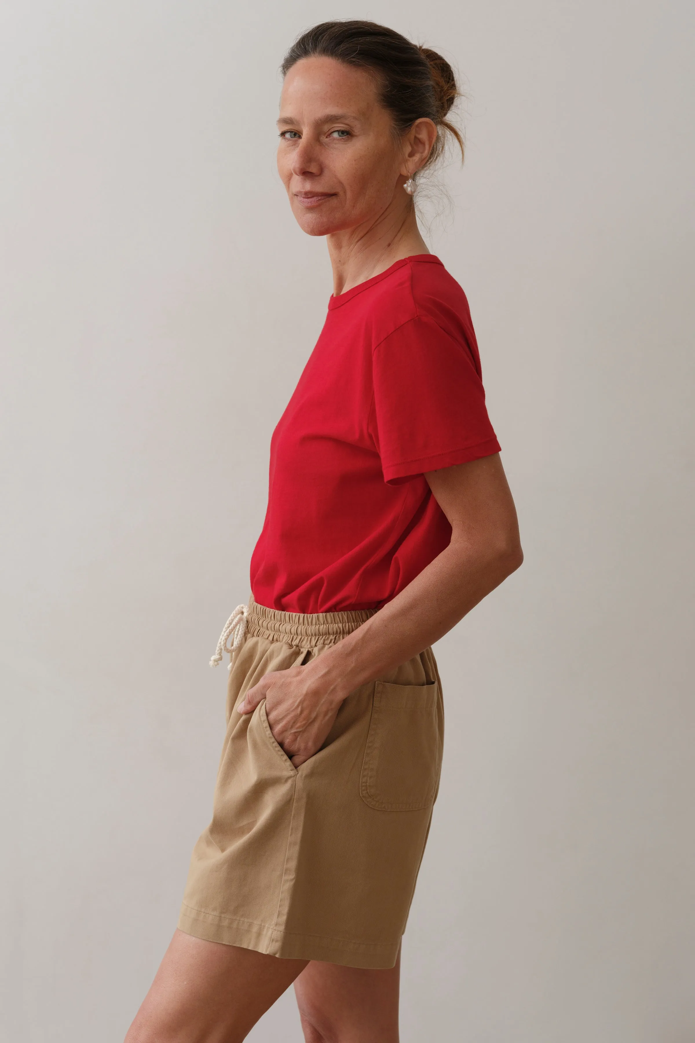 The Chino Drawstring Short sold by DONNI. product image thumbnail 4