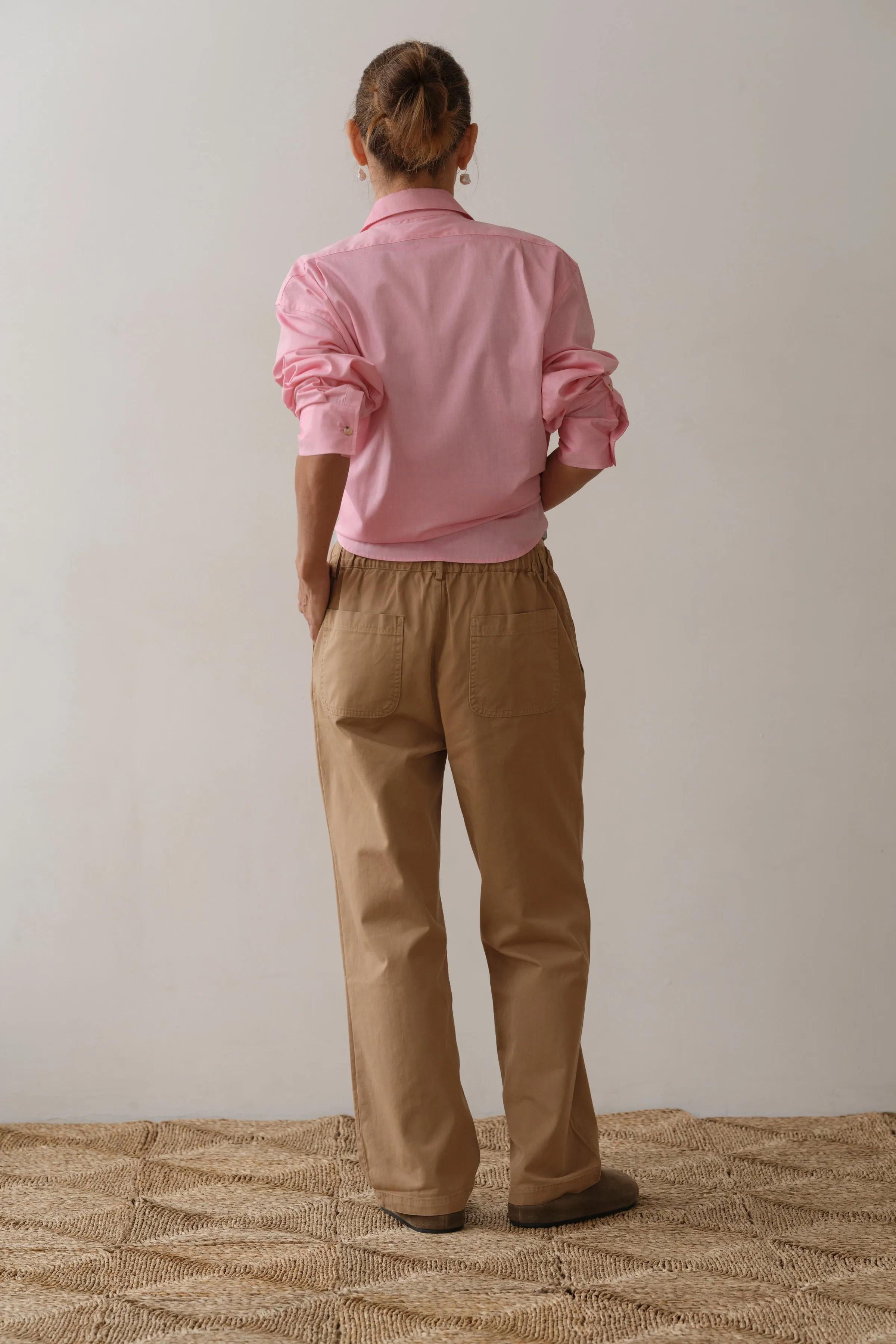 The Chino Drawstring Crop Pant sold by DONNI. product image thumbnail 4