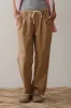 The Chino Drawstring Crop Pant sold by DONNI.